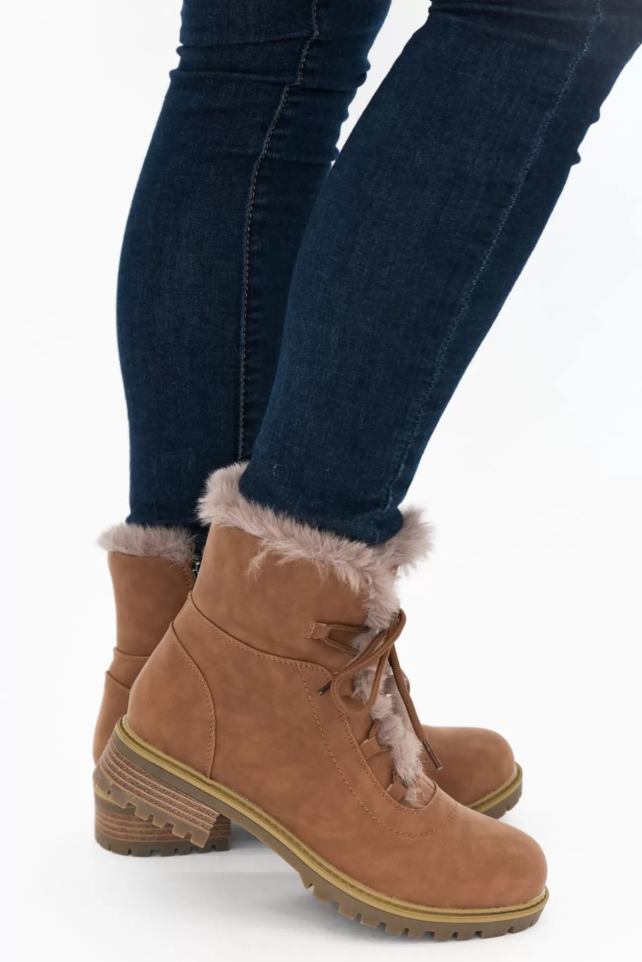 Bay Lane Alpine Tan Faux Fur Boot Cheap