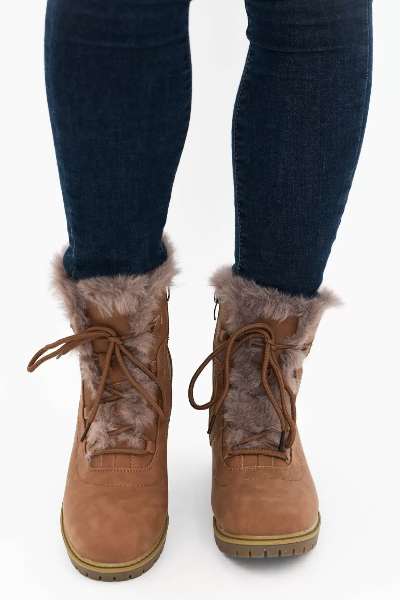 Bay Lane Alpine Tan Faux Fur Boot Cheap