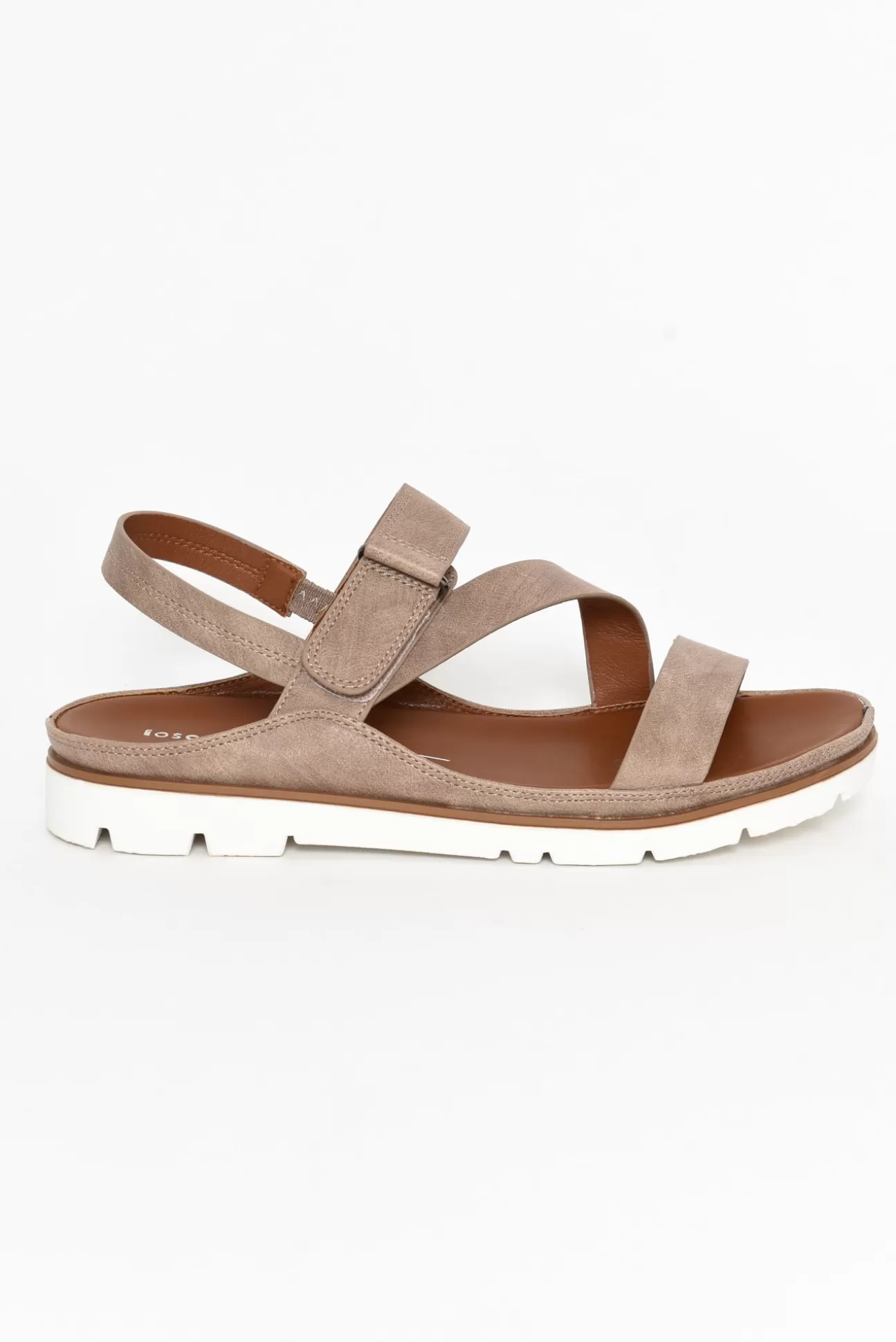 Los Cabos Ashli Taupe Strappy Sandal Hot