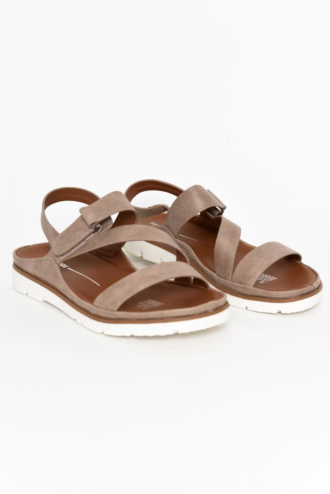 Los Cabos Ashli Taupe Strappy Sandal Hot