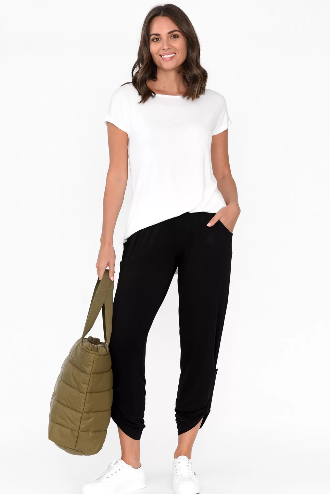 Bamboo Body Black Bamboo Pocket Pant Cheap