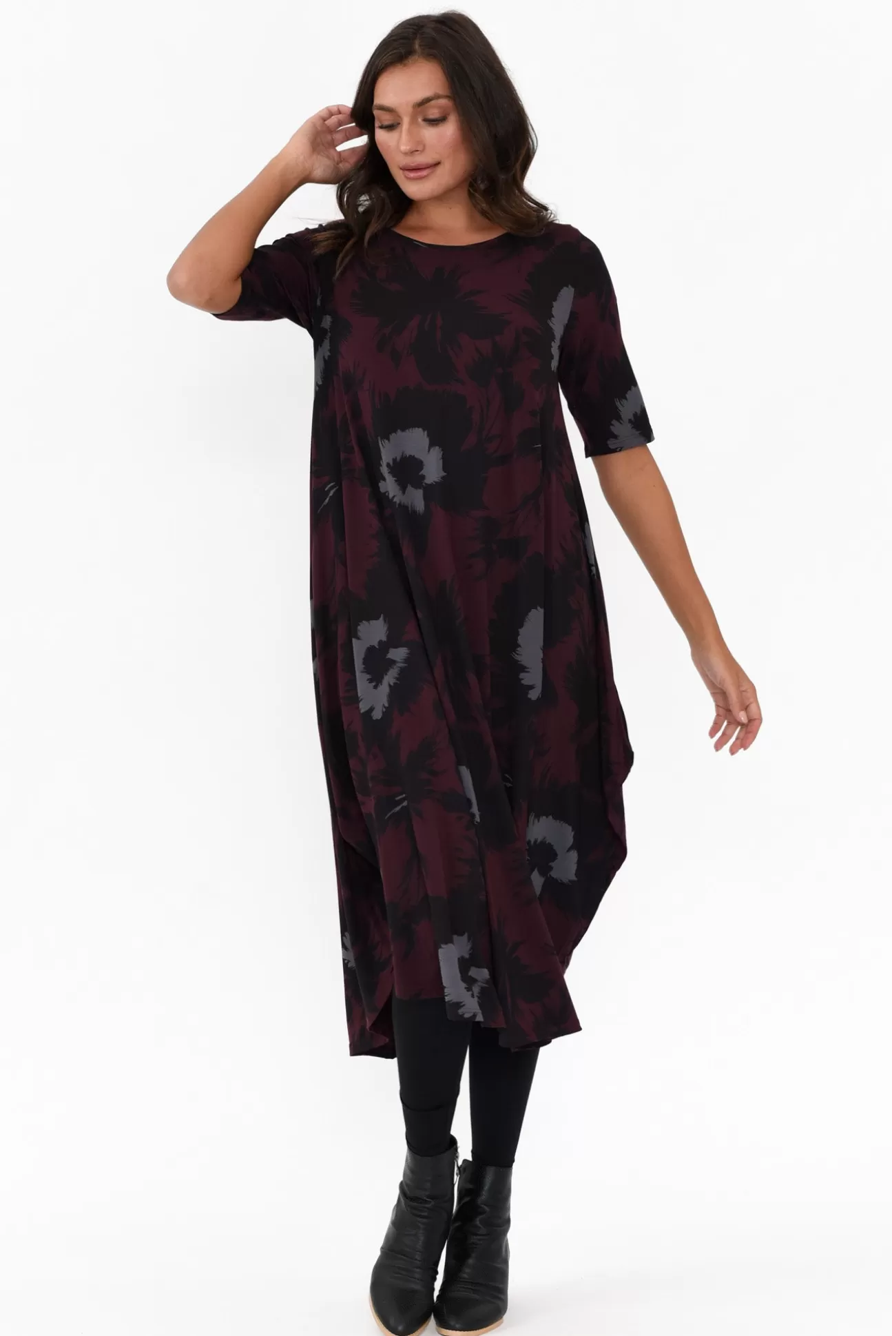 Tani Bloom Micro Modal Tri Drape Dress Online