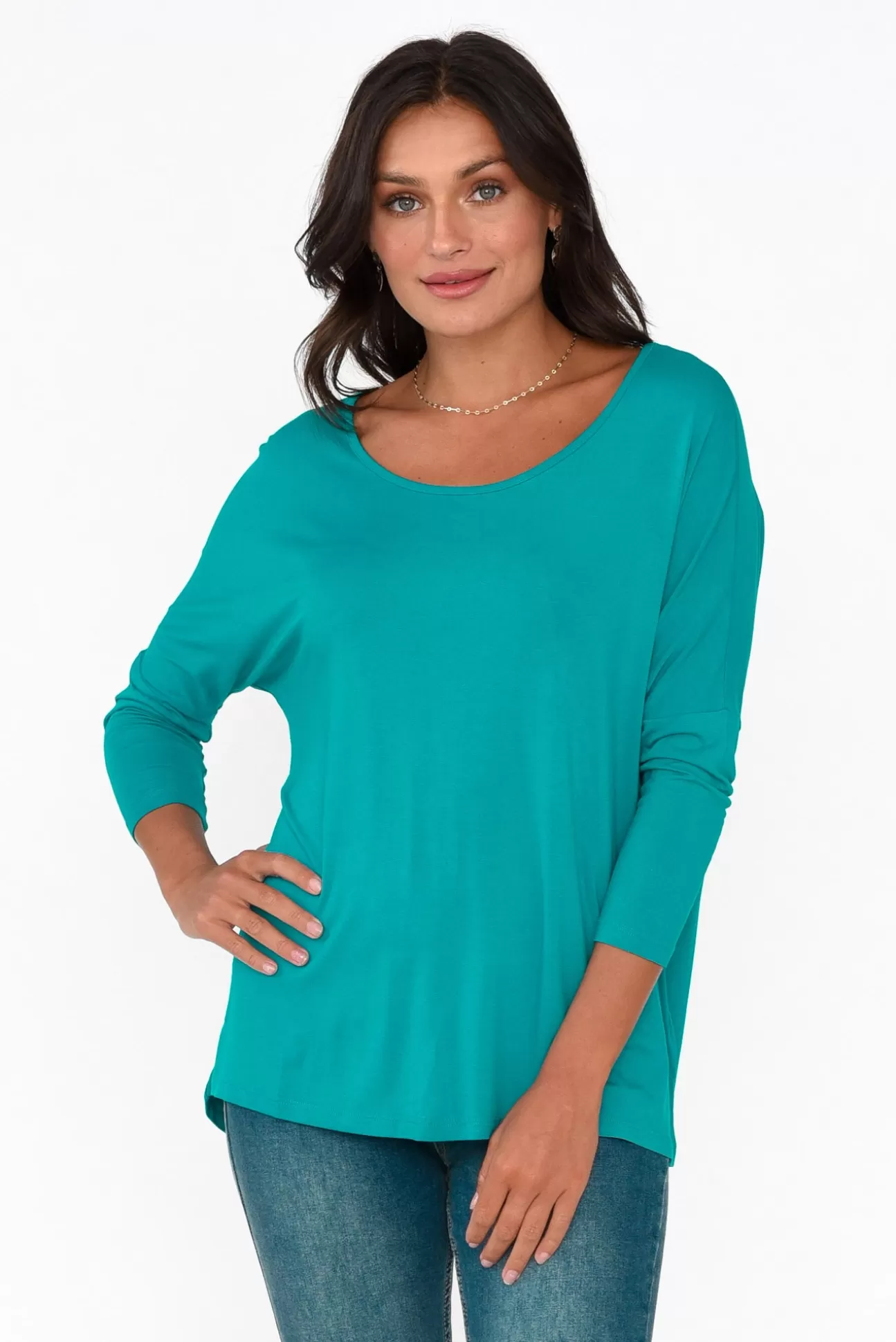 Betty Basics Blue Lagoon Milan 3/4 Sleeve Top Cheap