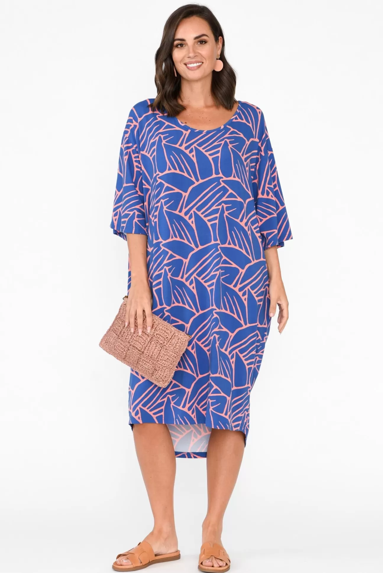 PQ Brea Blue Leaf Bamboo Dress Sale