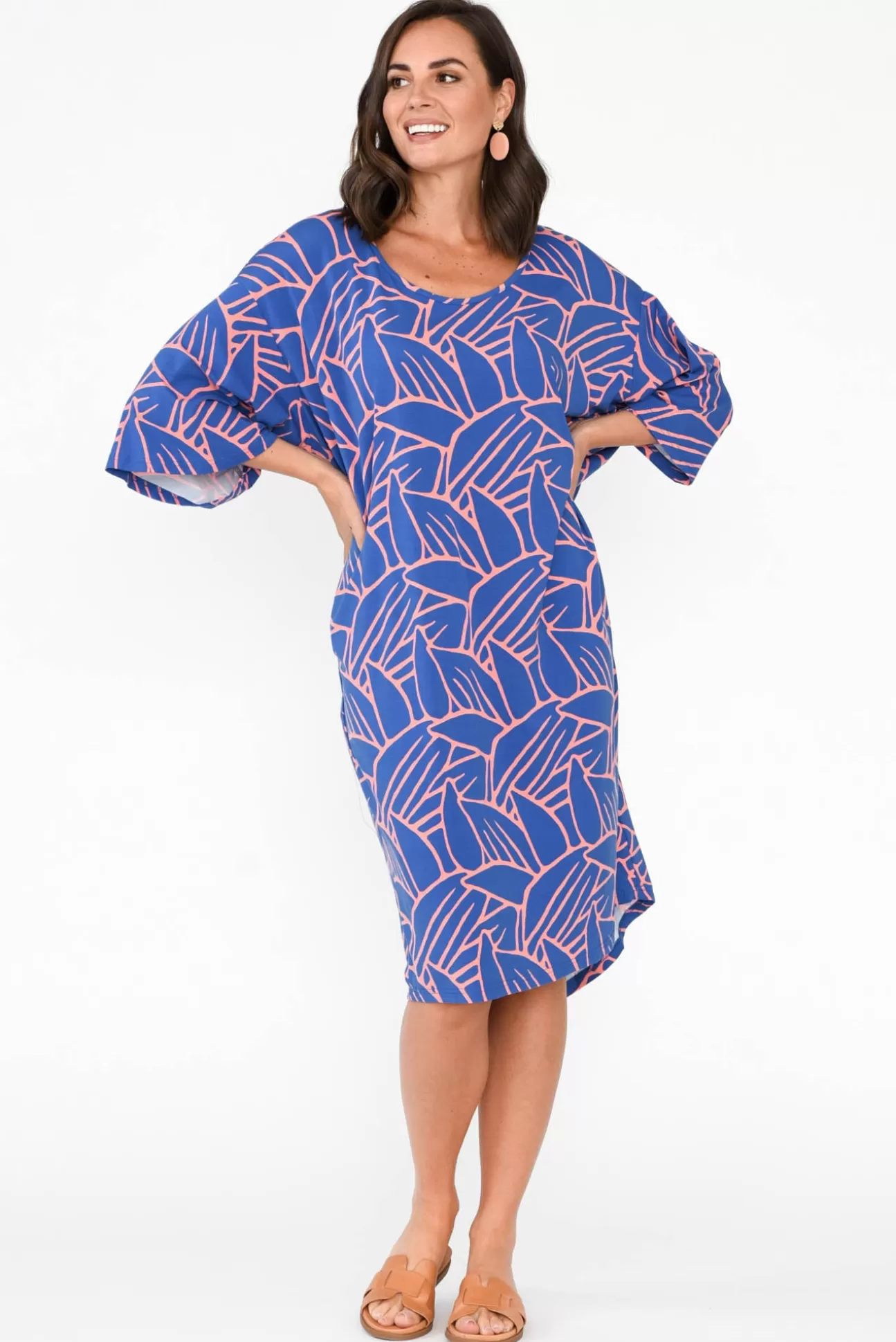 PQ Brea Blue Leaf Bamboo Dress Sale