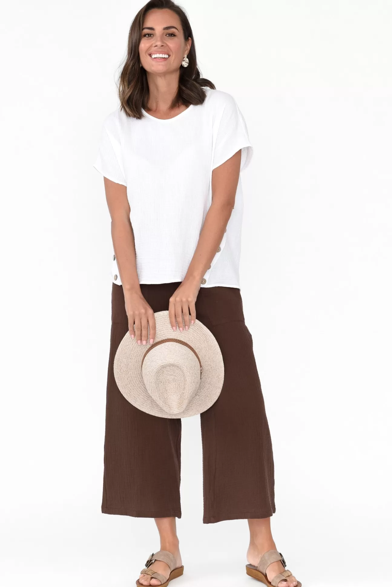 Threadz Byron Chocolate Cotton Pocket Pant Store