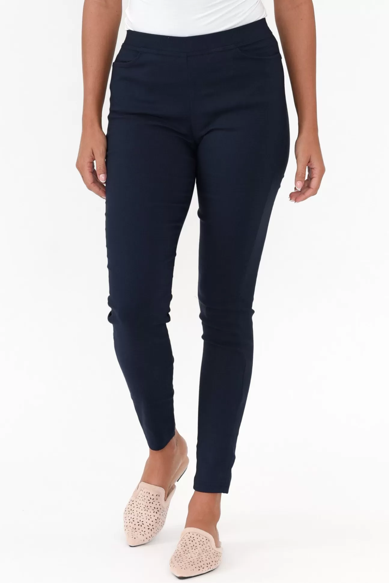 Willow Tree Carlos Navy Fleece Stretch Pant Best