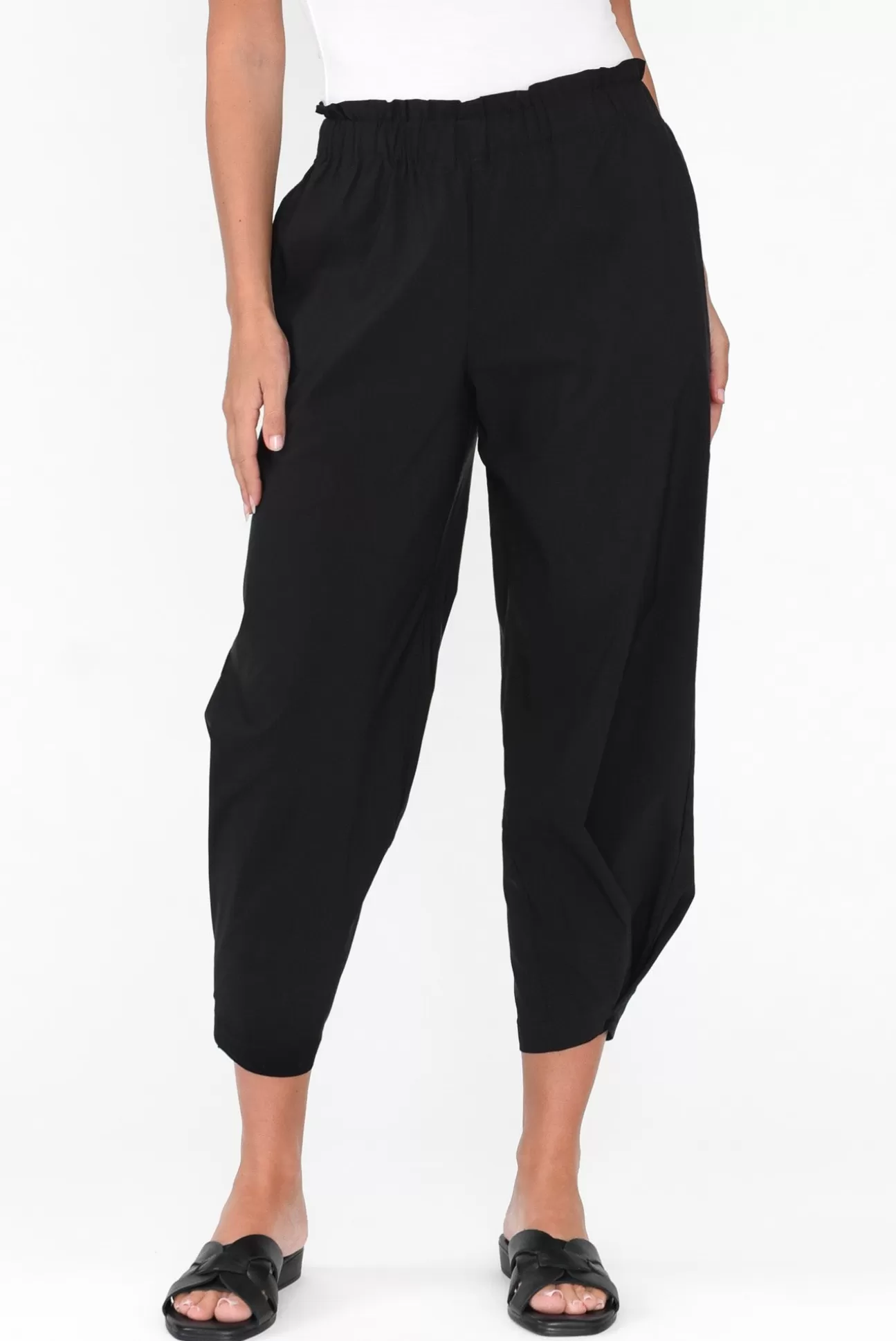 Clarity Carlton Black Convertible Cropped Pant Discount