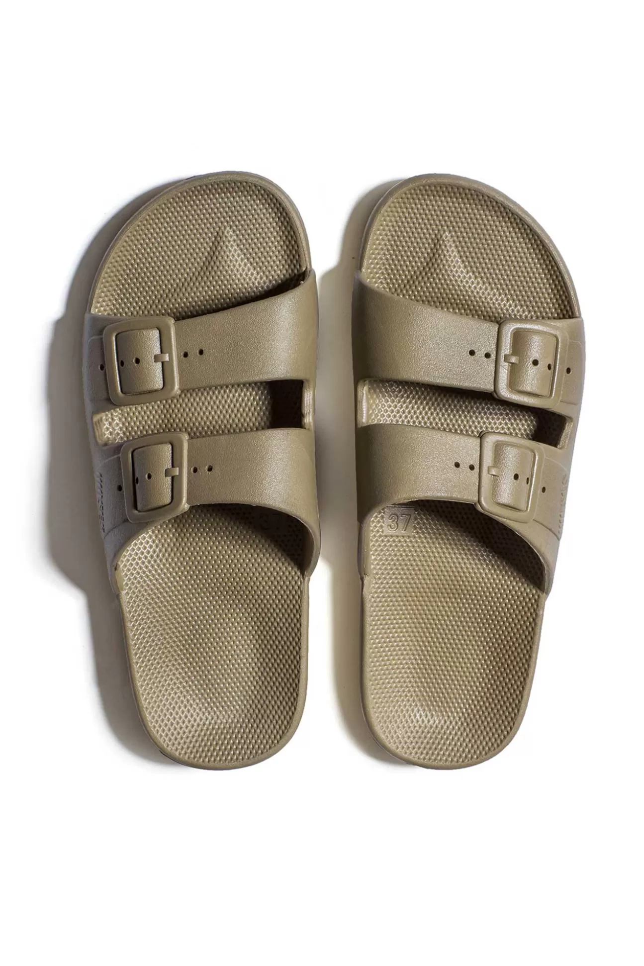 Freedom Moses Carter Khaki Vegan Slides Flash Sale