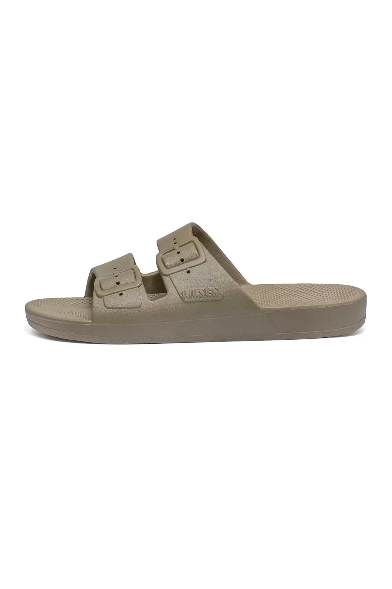 Freedom Moses Carter Khaki Vegan Slides Flash Sale