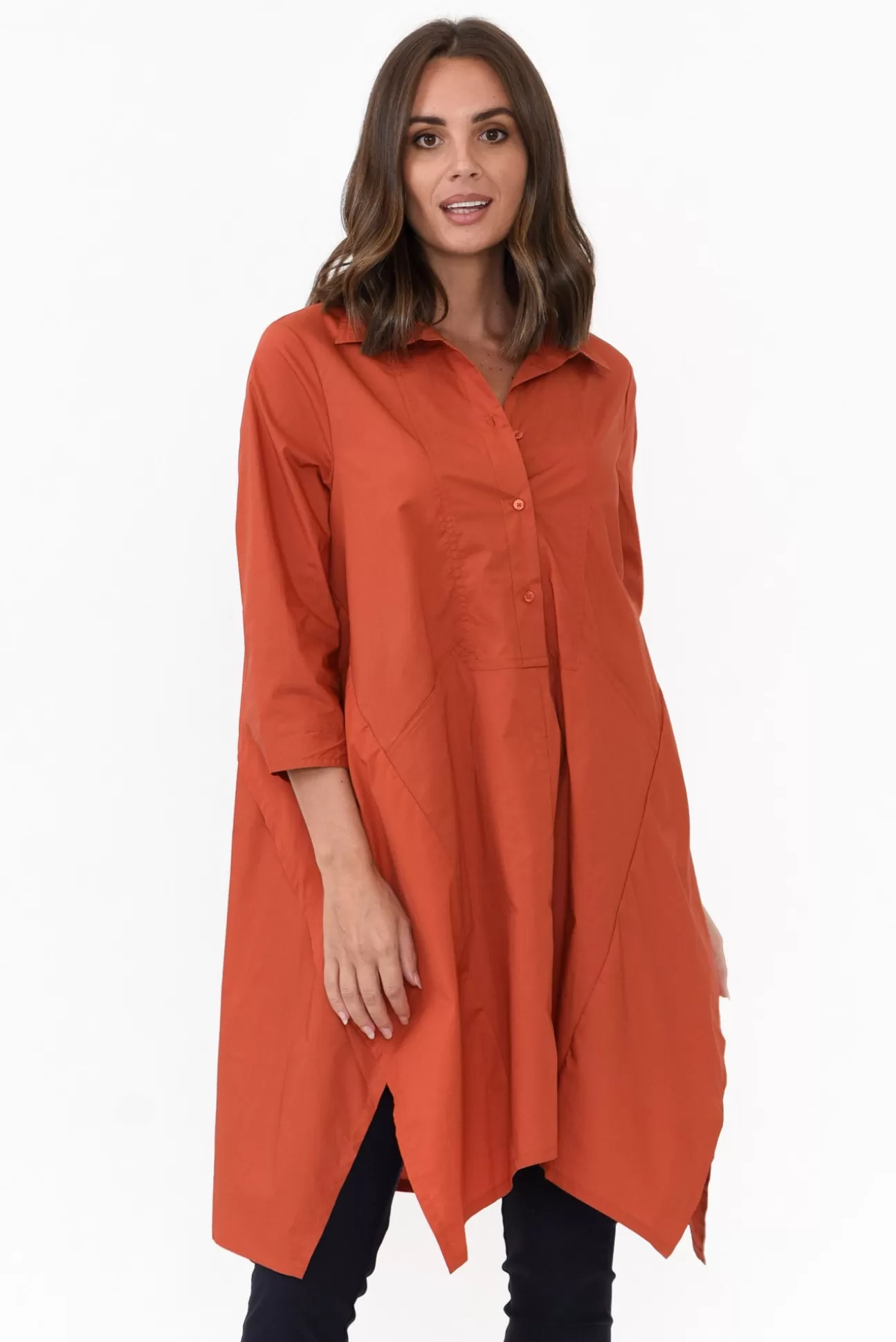 Tirelli Colson Rust Cotton Tunic Discount