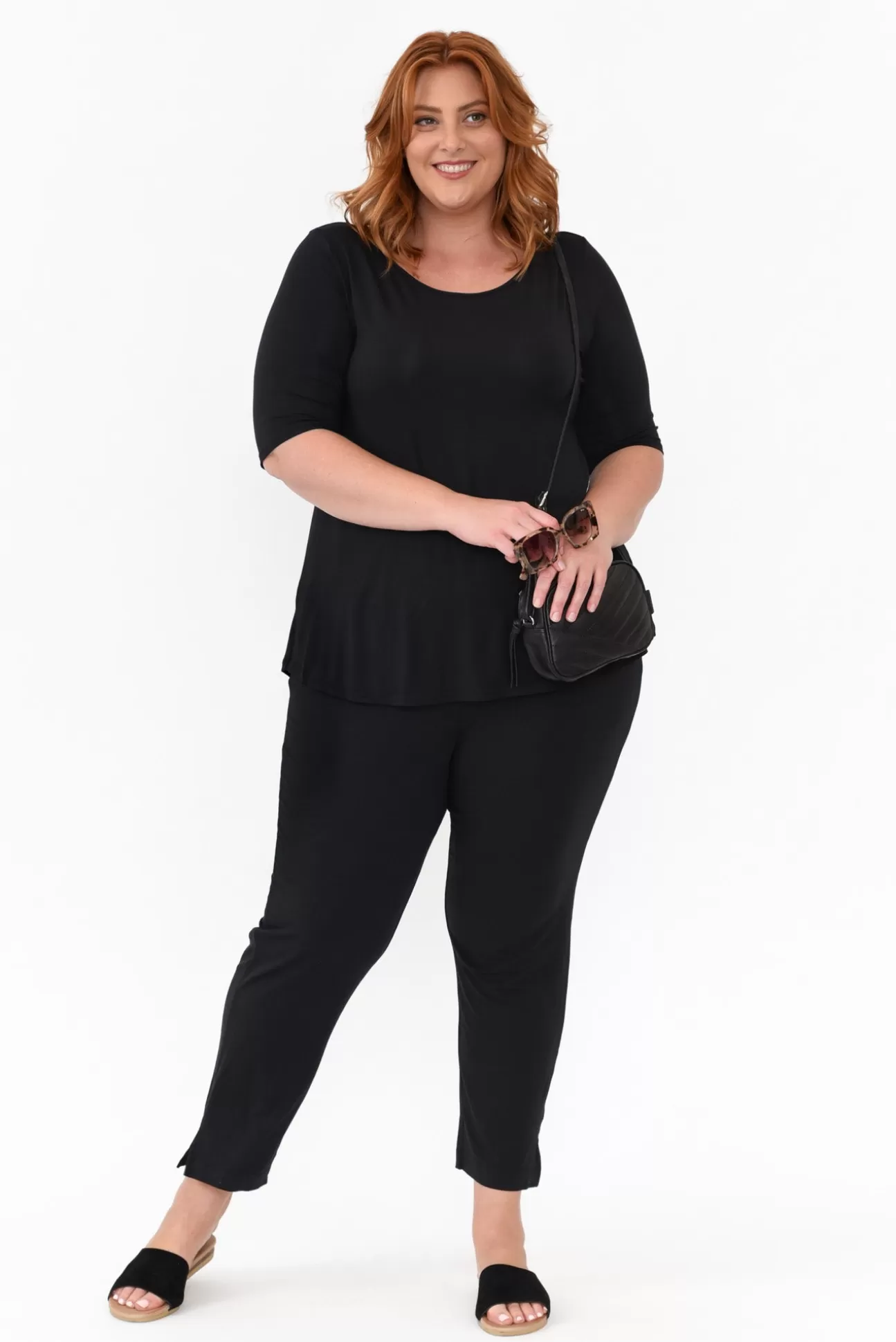 Tani Dana Black Micro Modal Pant Sale