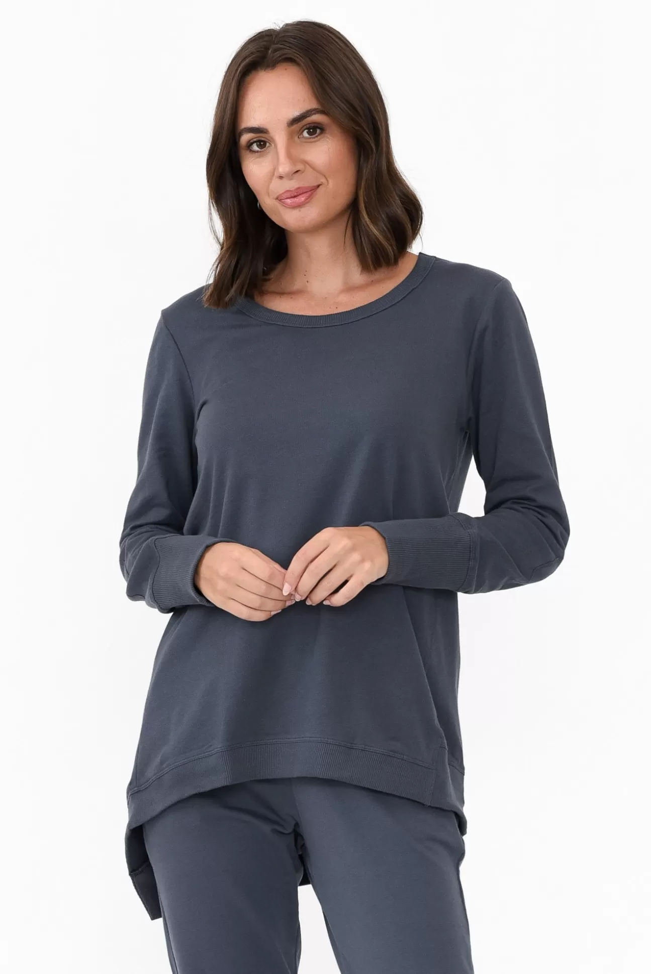 Betty Basics Dolly Blue Cotton Jumper Outlet