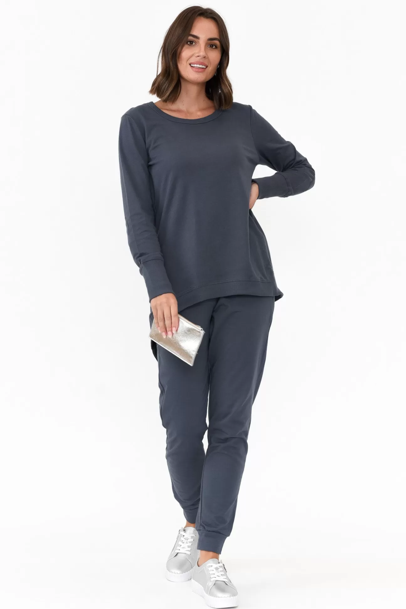 Betty Basics Dolly Blue Cotton Jumper Outlet