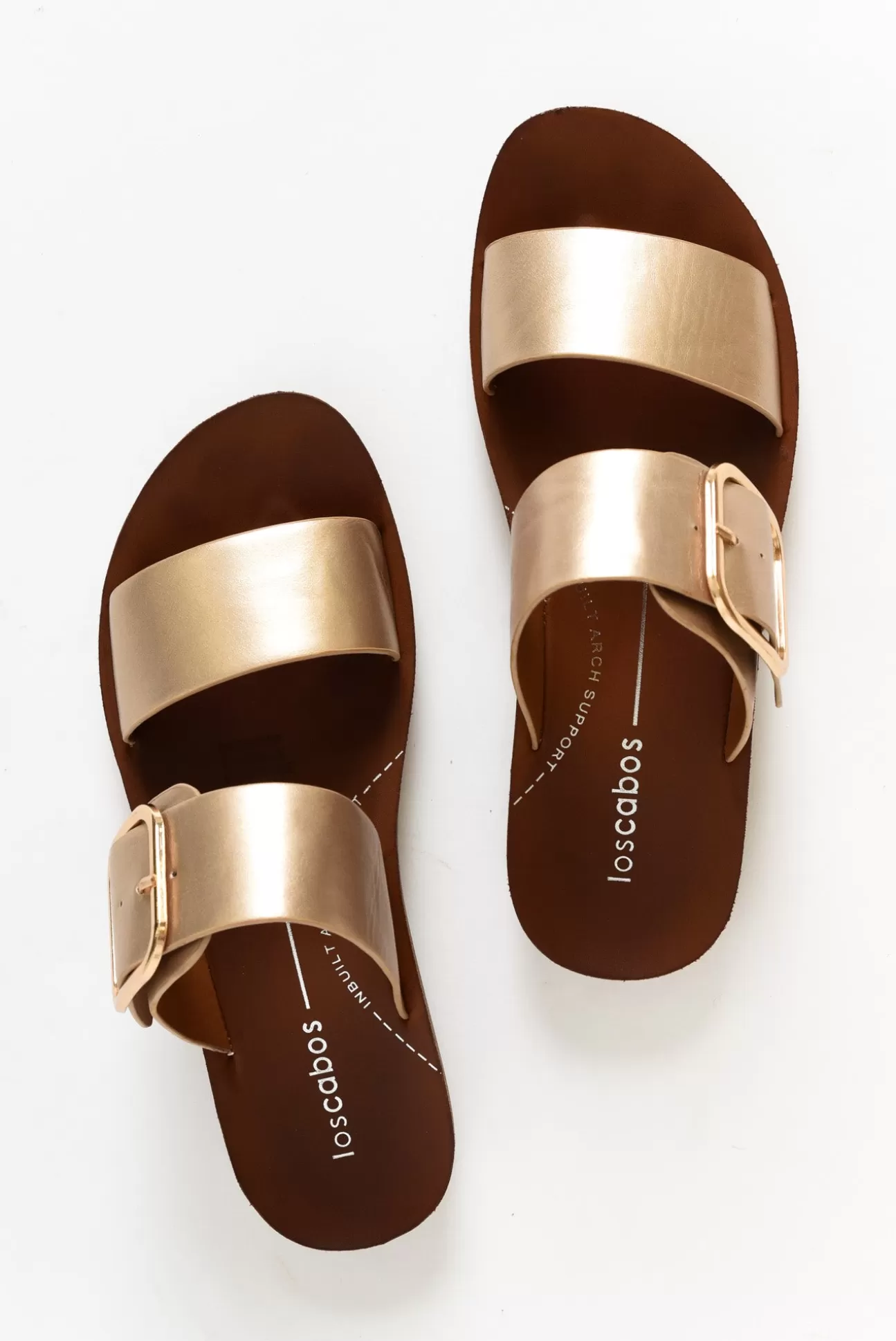 Los Cabos Doti Champagne Buckle Slide Online