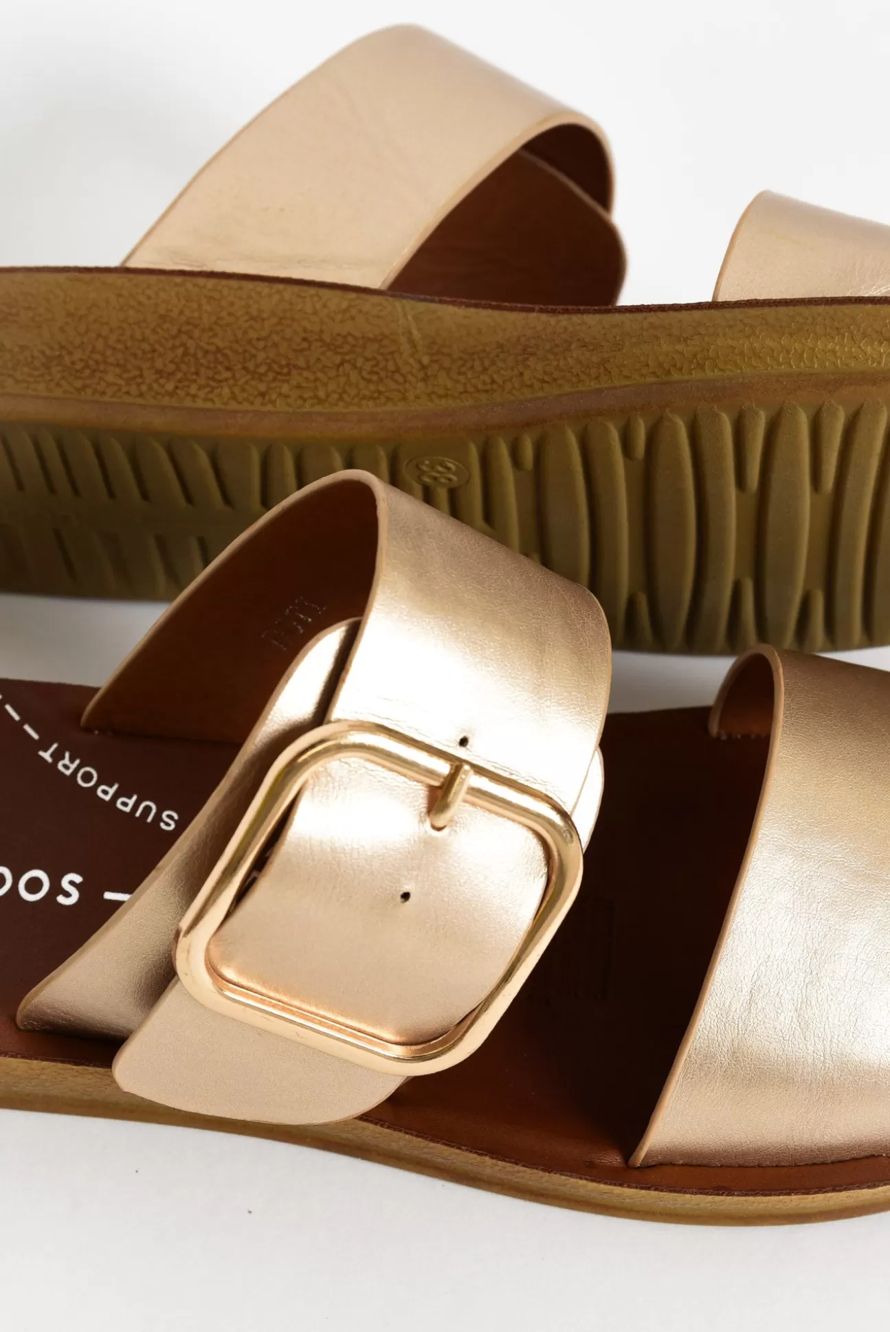 Los Cabos Doti Champagne Buckle Slide Online