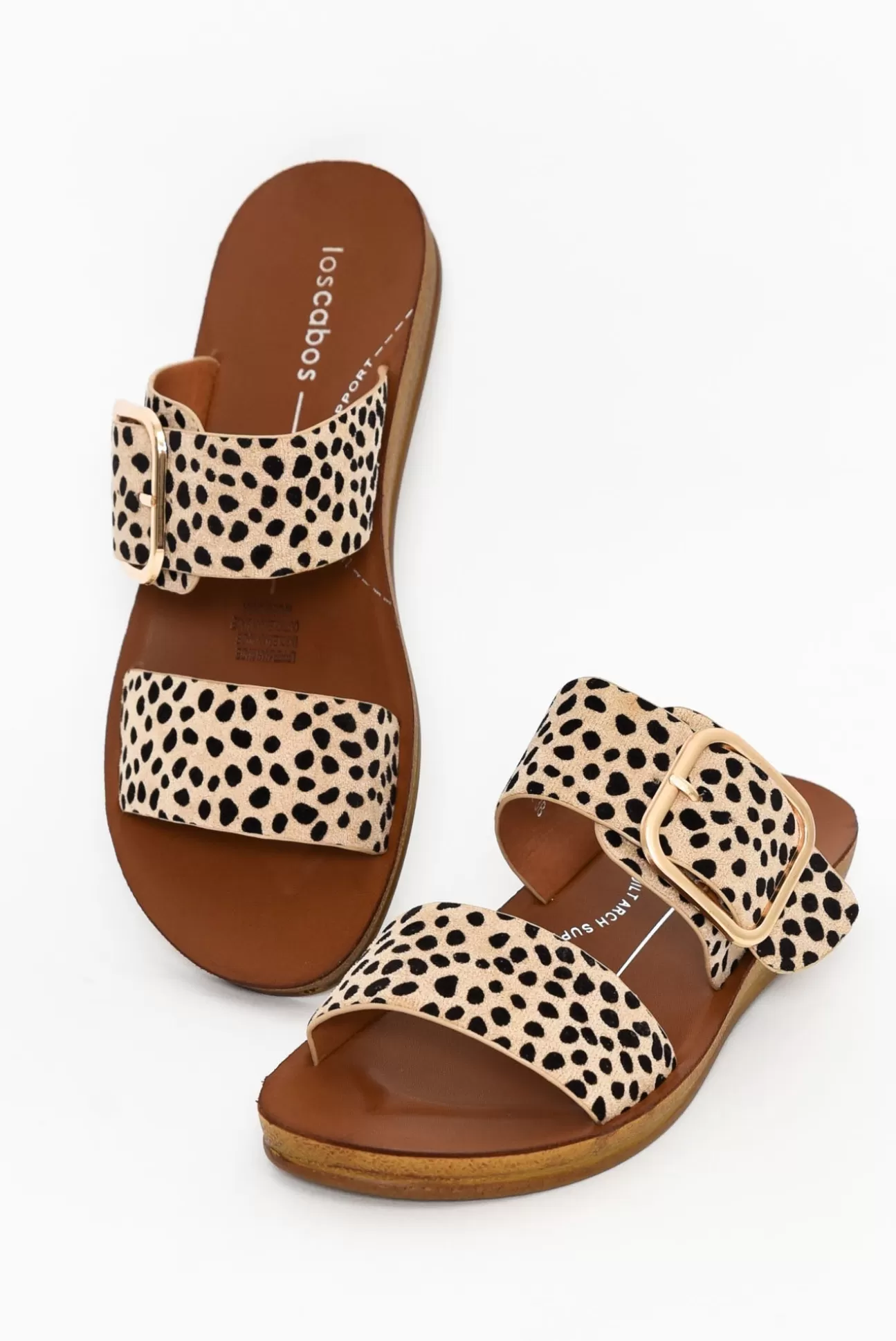 Los Cabos Doti Cheetah Buckle Slide Cheap