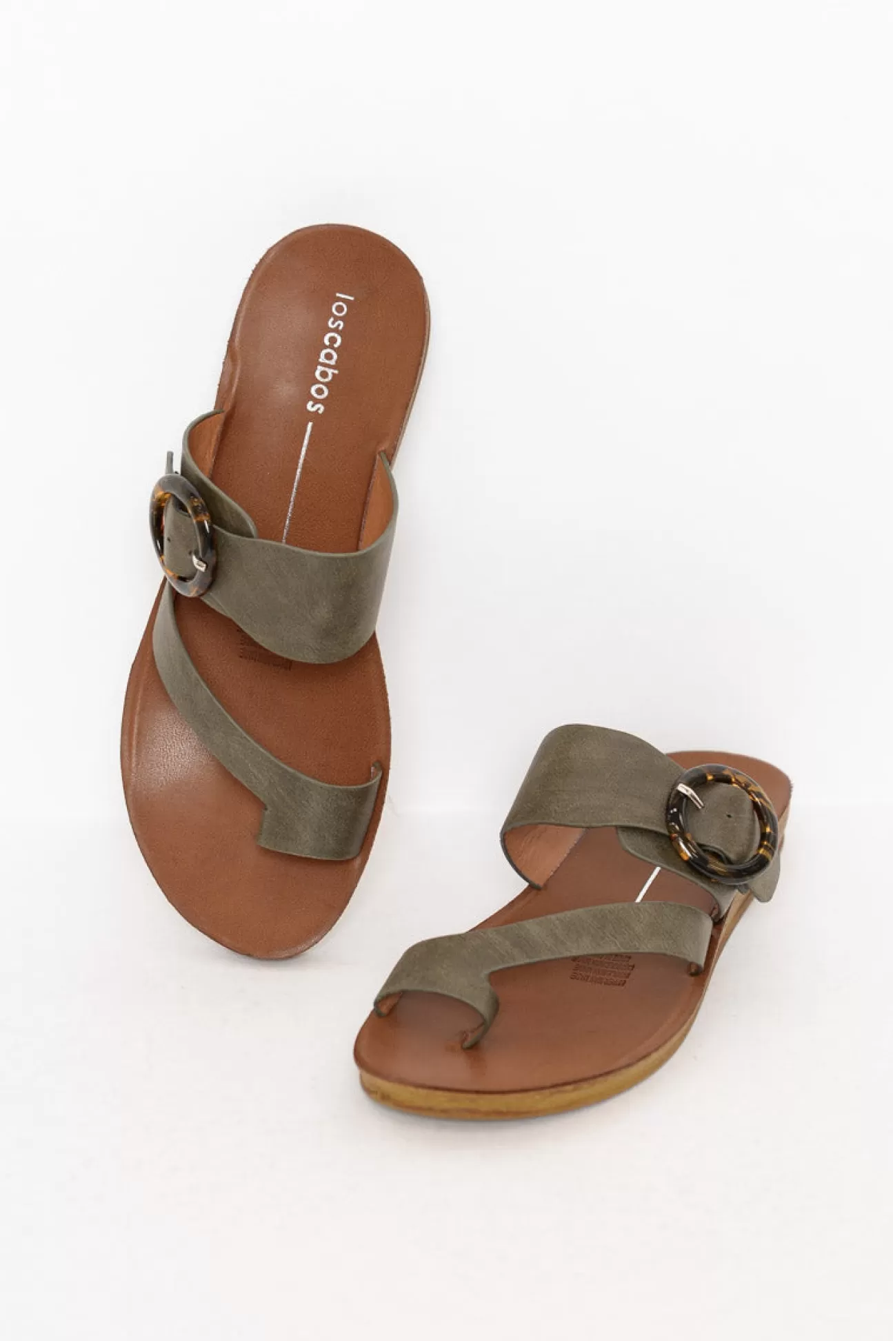 Los Cabos Dotsie Khaki Resin Buckle Slide Store