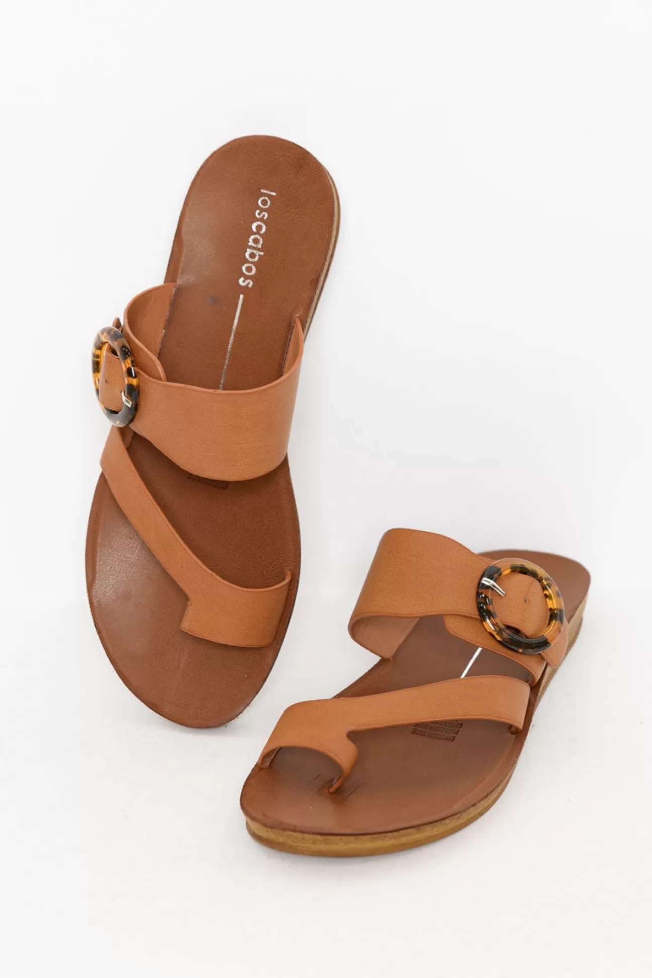 Los Cabos Dotsie Tan Resin Buckle Slide Hot