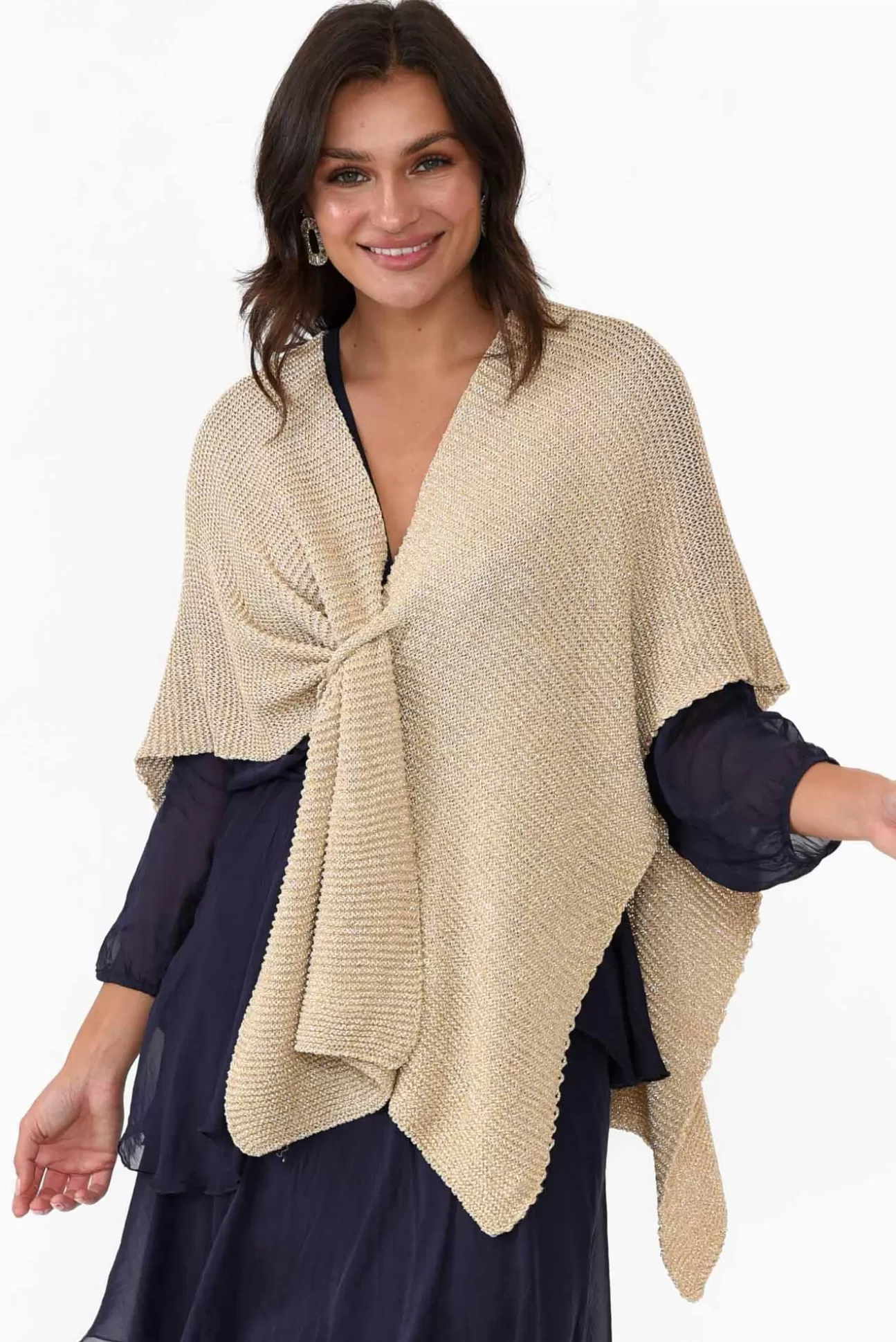 La Strada Dublin Gold Metallic Wrap Best Sale