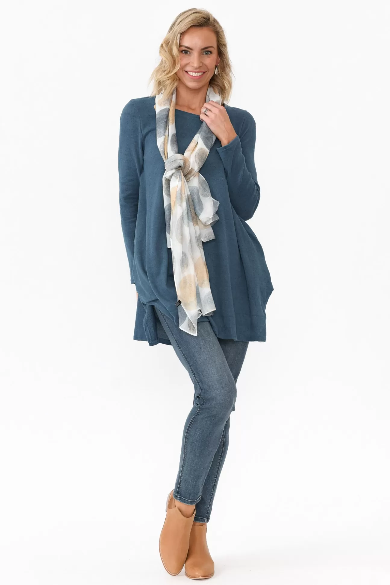 Hourglass Dylan Blue Knit Tunic Store