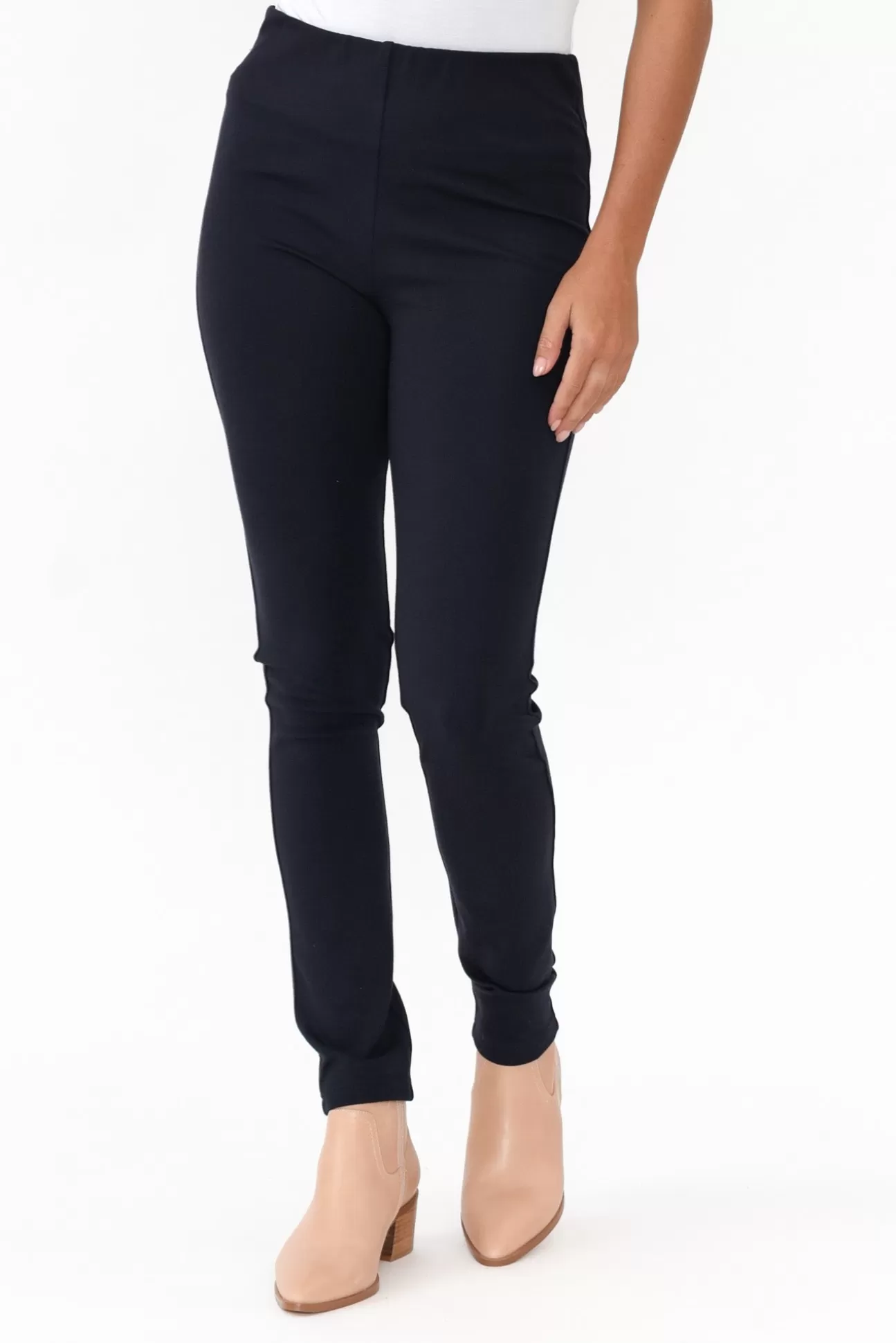 Tirelli Elsa Navy Winter Ponte Pant Shop