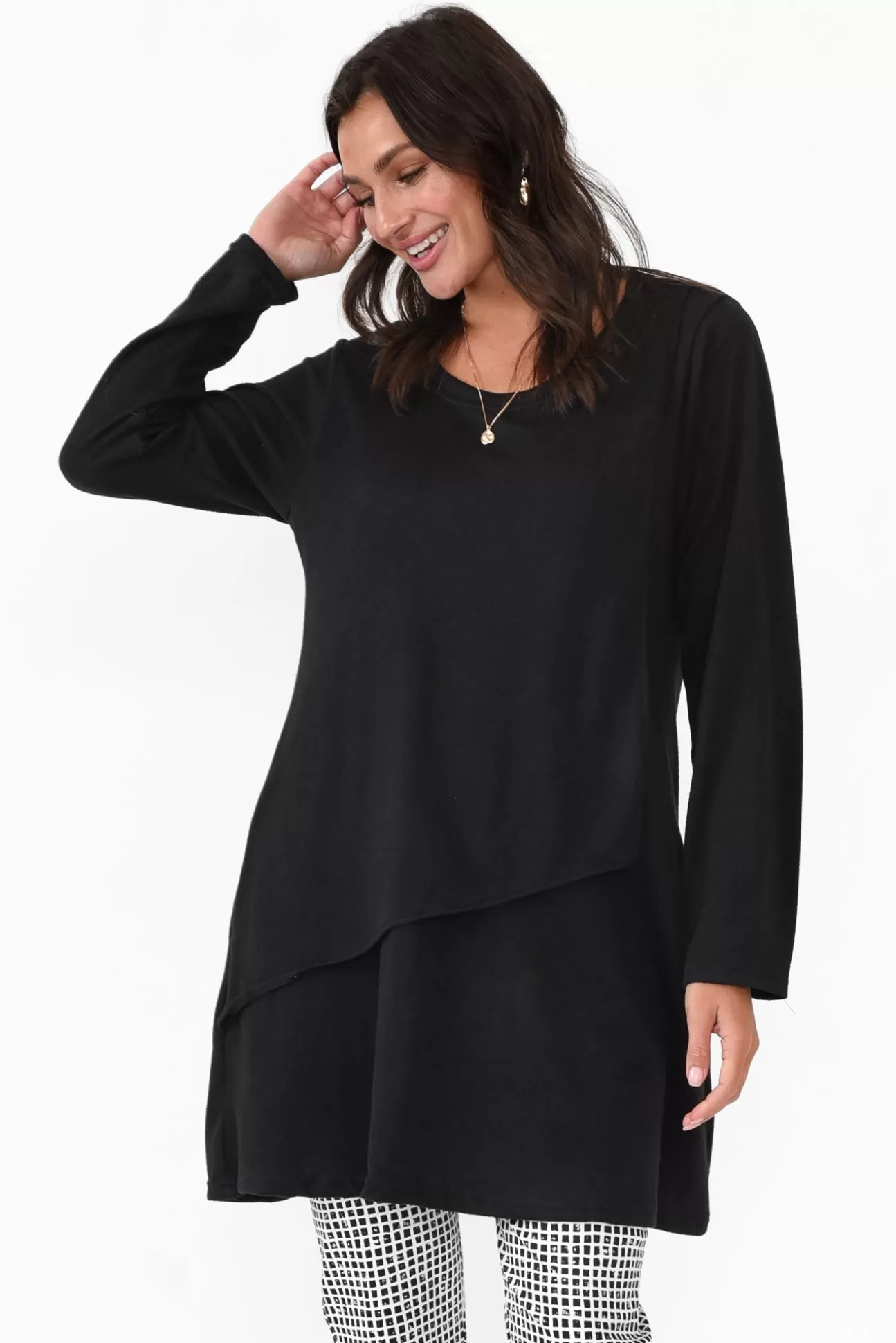 Hourglass Emmett Black Knit Tunic Cheap