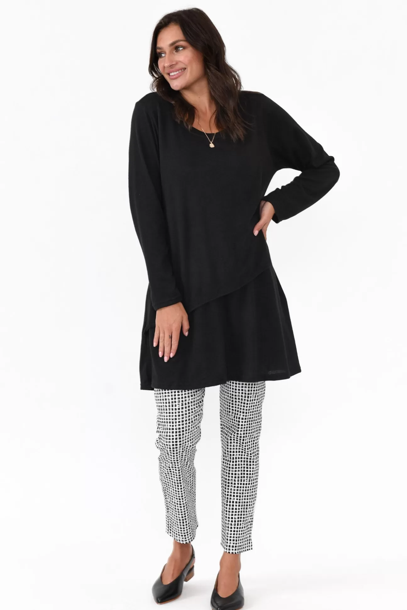 Hourglass Emmett Black Knit Tunic Cheap