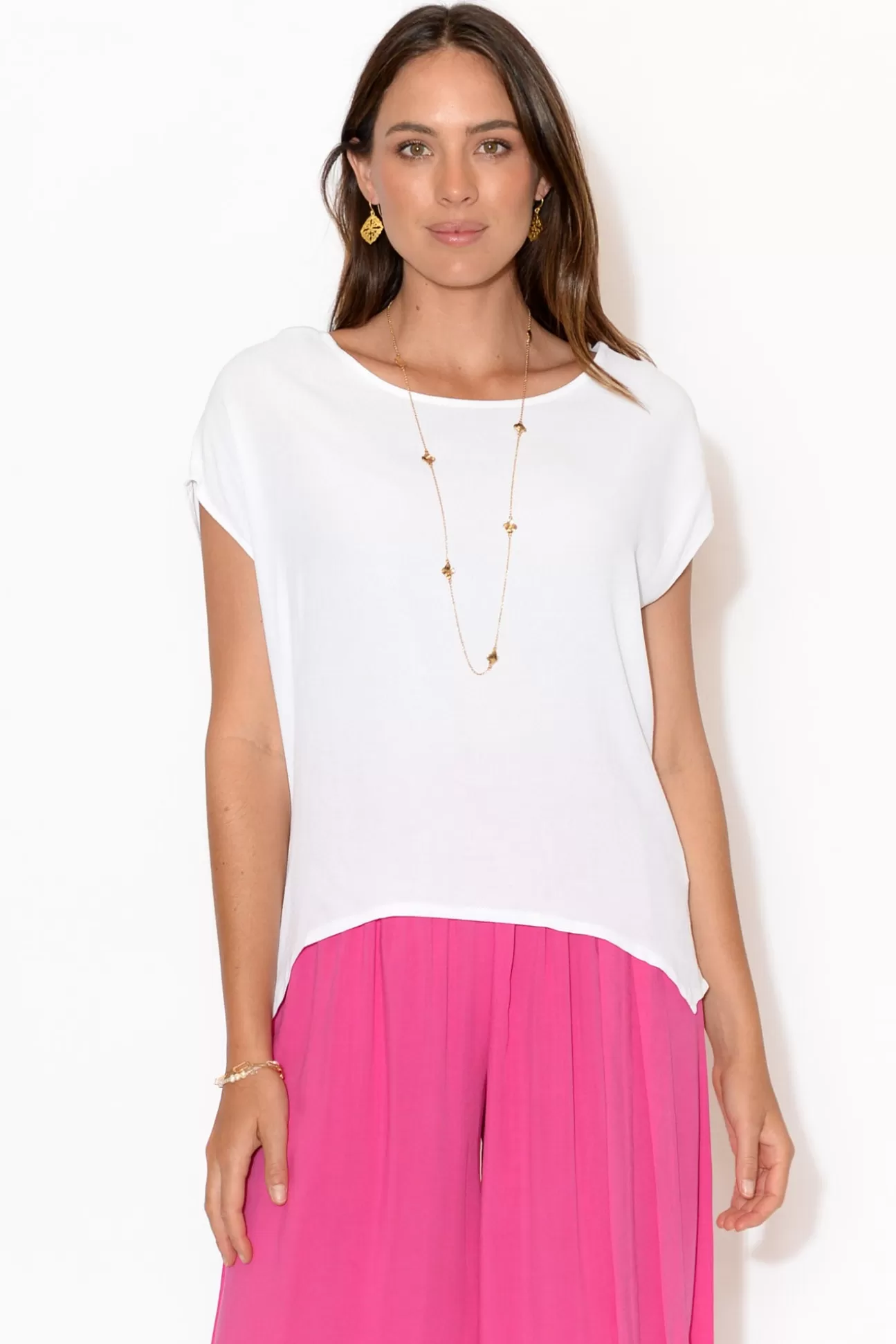 Slate the Label Essi White Shell Top Flash Sale