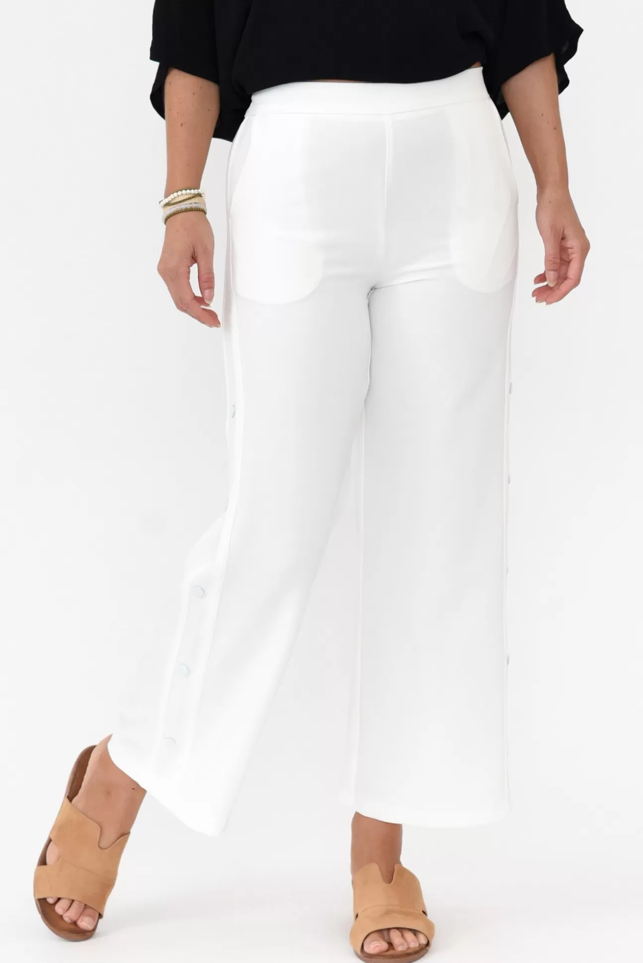 Hammock u0026 Vine Estelle White Wide Leg Pant Sale