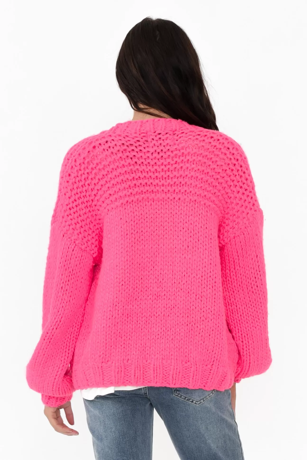 Paper Heart Freddie Pink Knit Pocket Cardigan Cheap