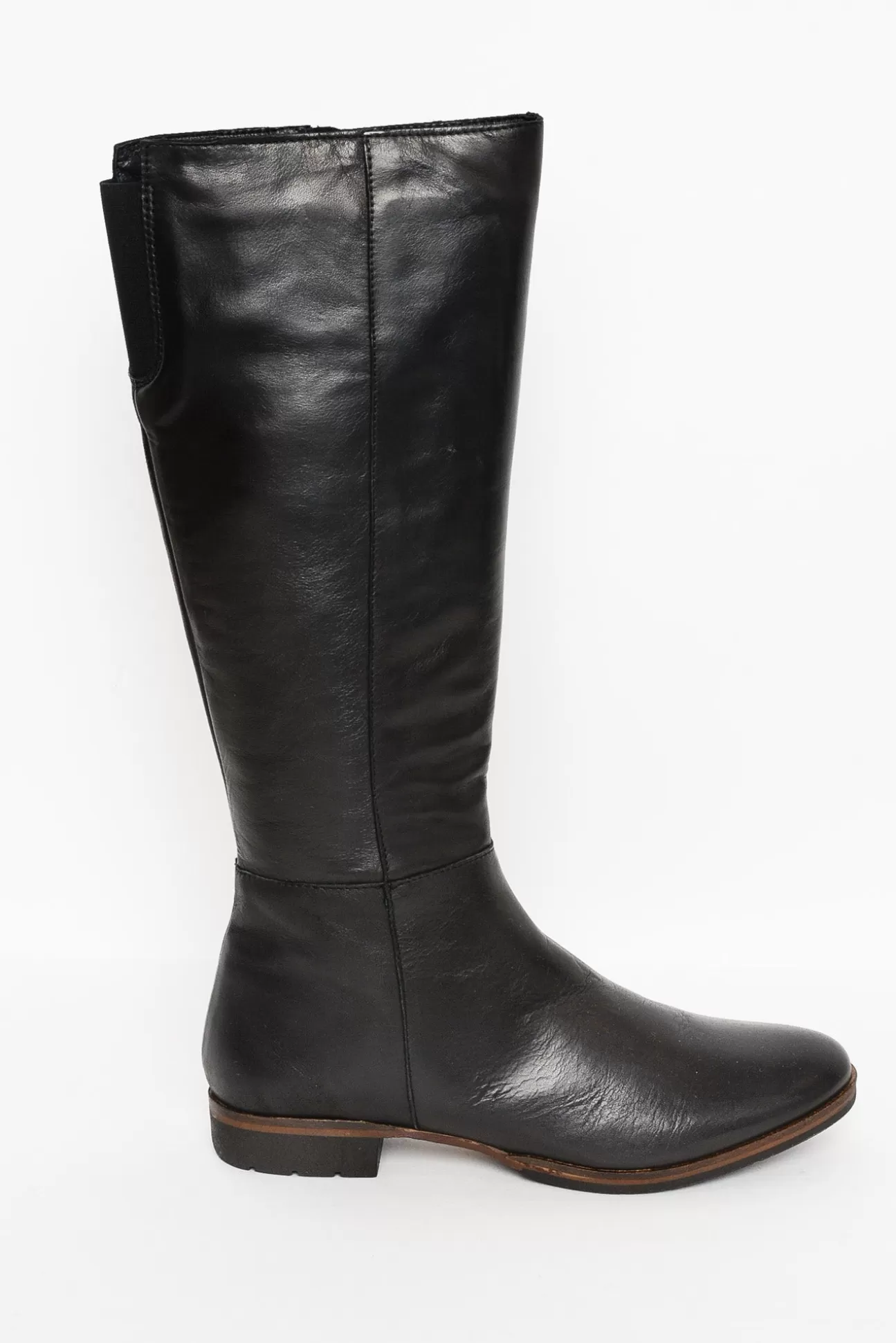 EOS Gaetan Black Leather Long Boot Best