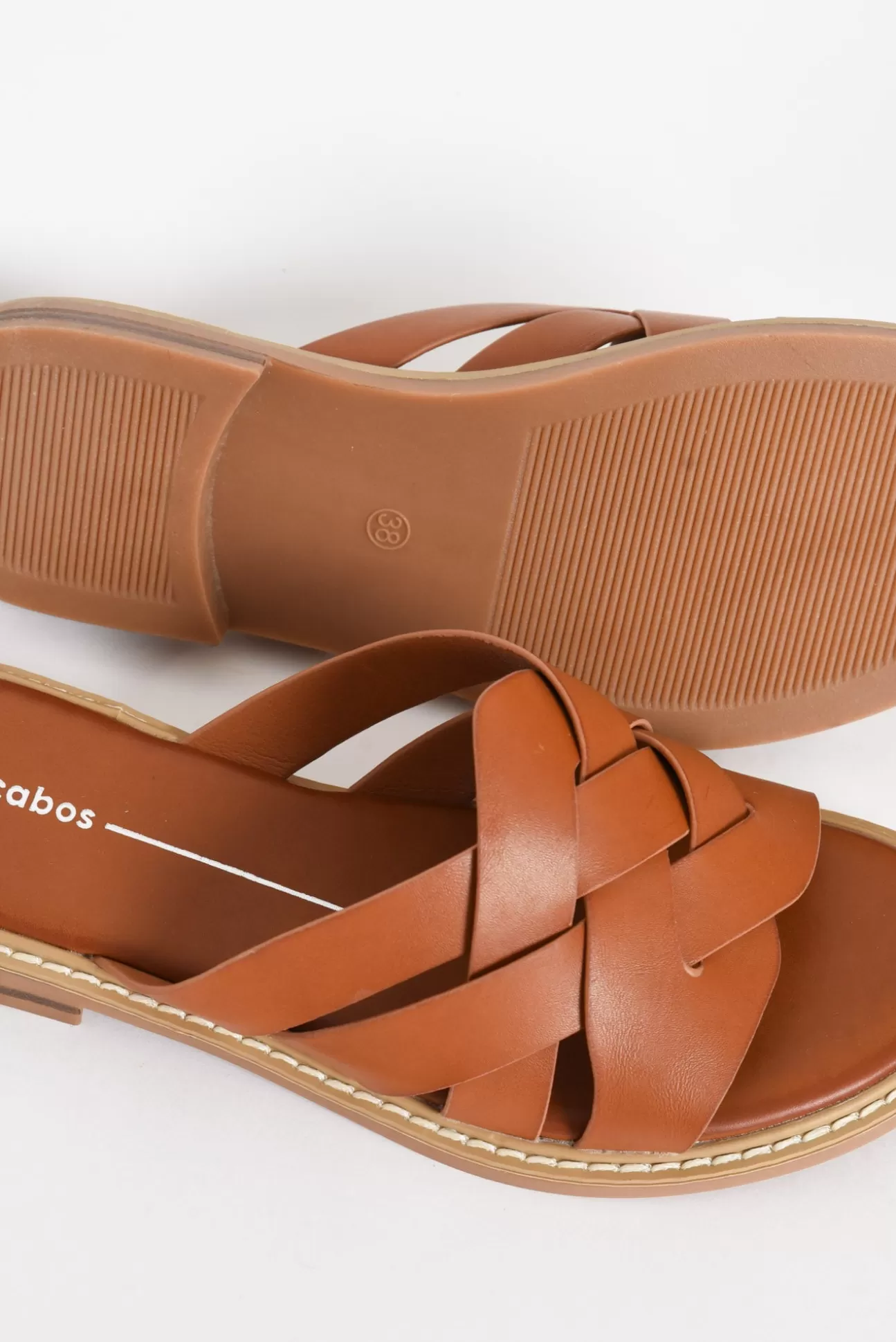 Los Cabos Gari Tan Strappy Slide Clearance