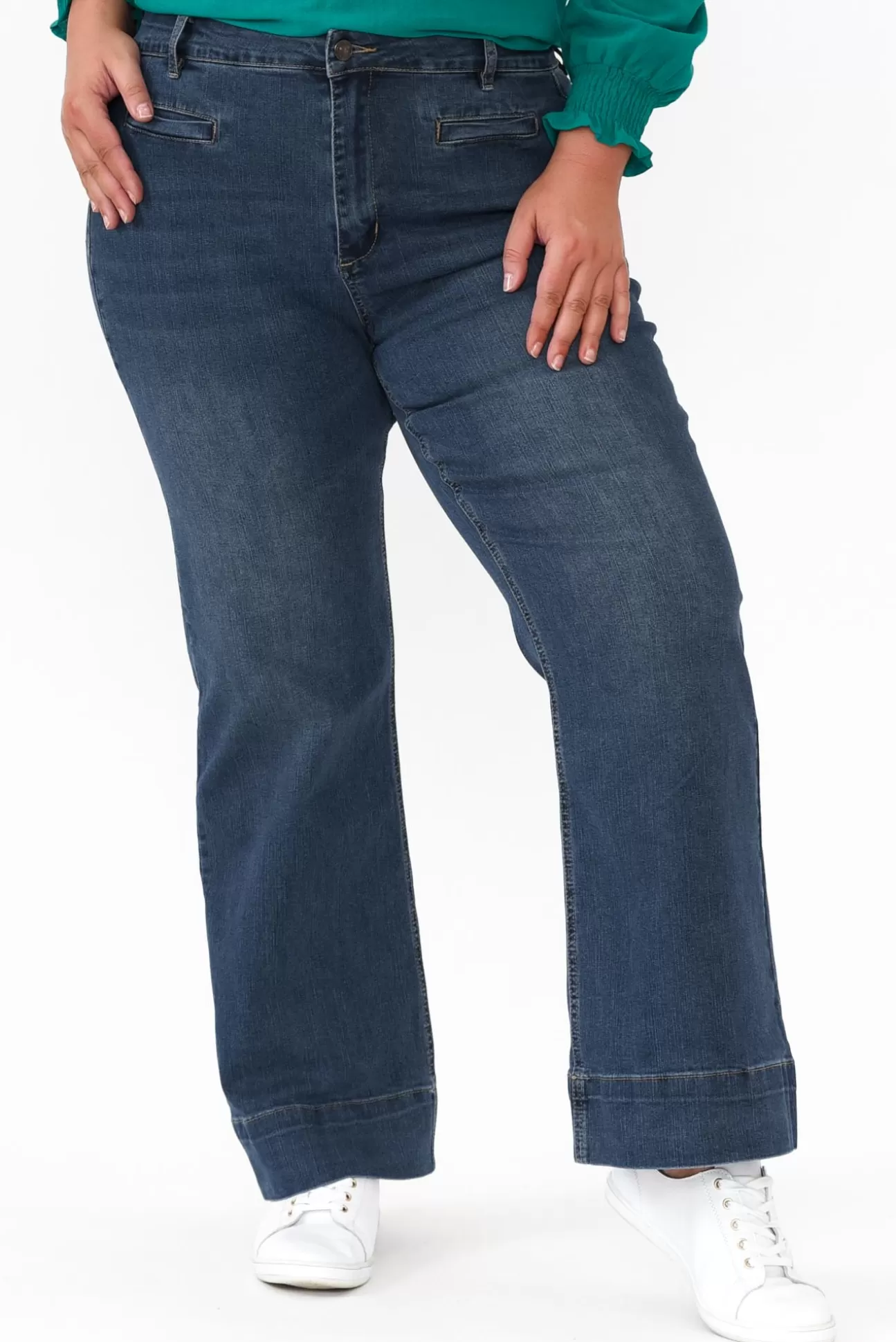 Threadz Georgia Blue Cotton Jean Sale