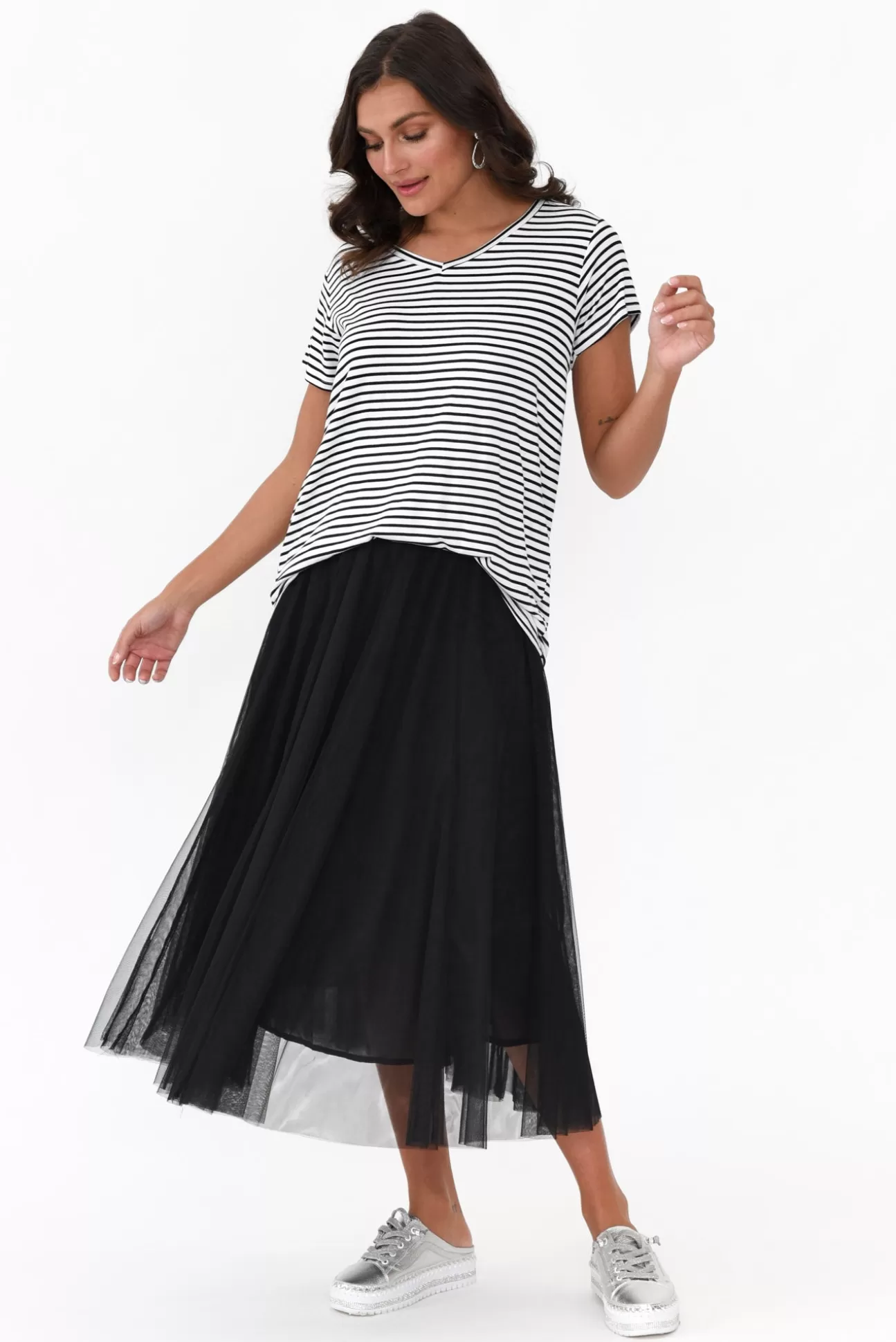 Silver Wishes Harrison Black Tulle Skirt Cheap