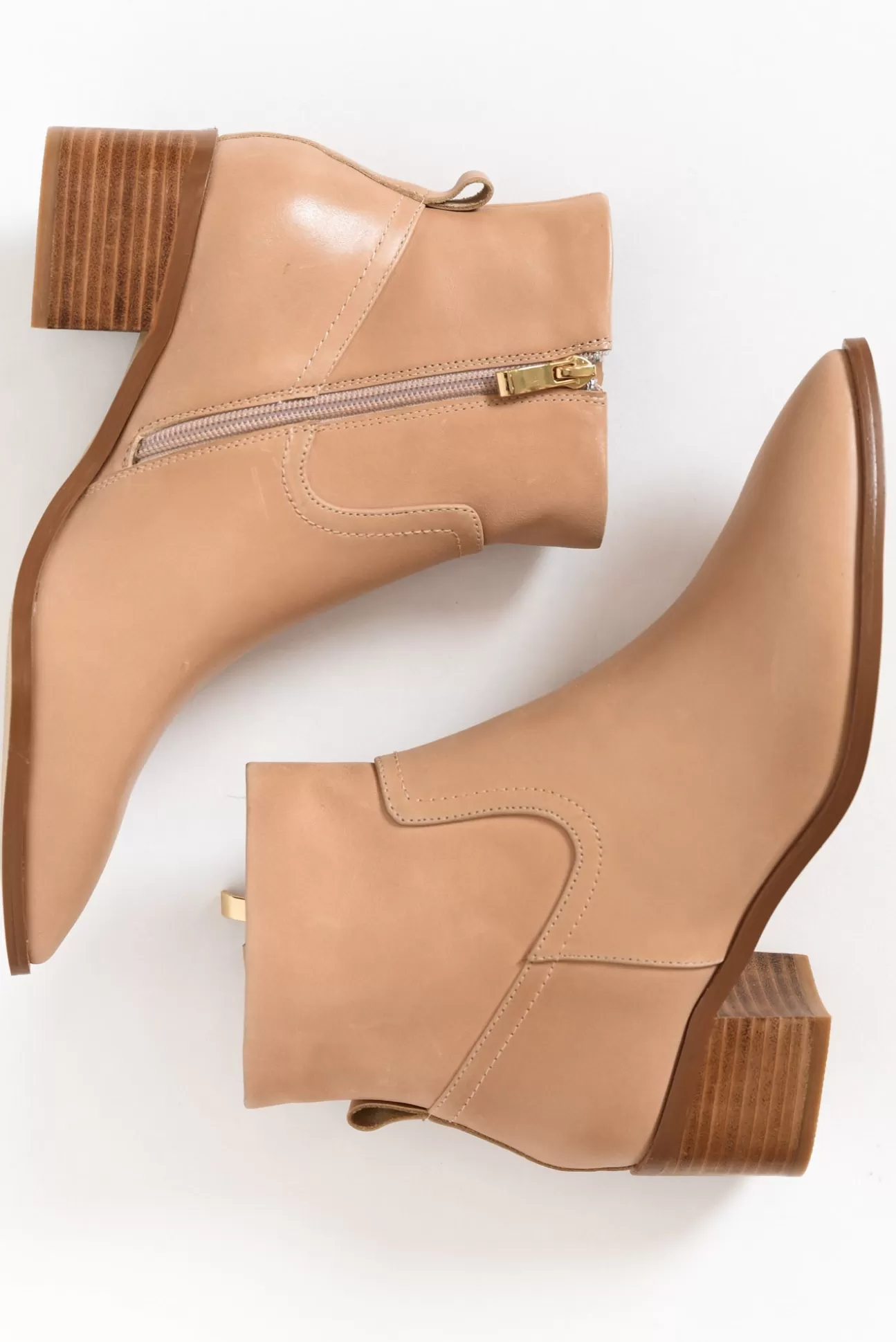 Nude Shoes Haven Nude Leather Ankle Boot Hot