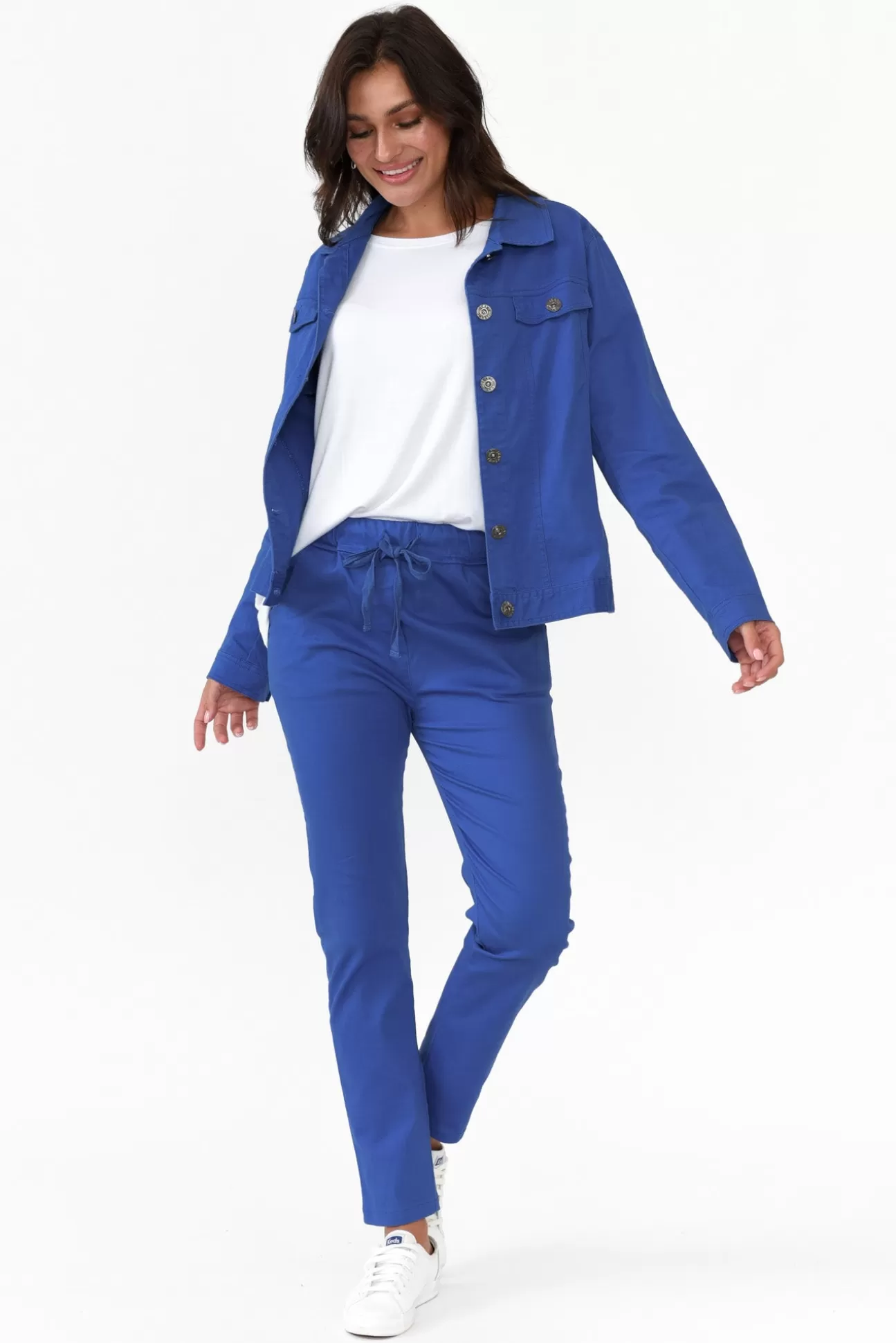 Cali and Co Hoffman Cobalt Cotton Pant Best Sale