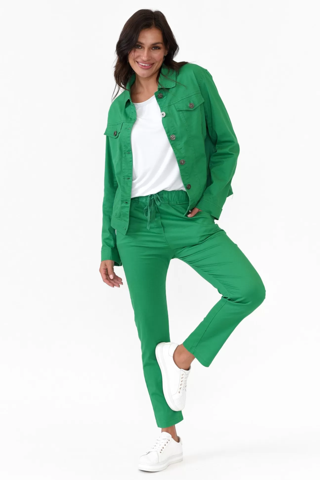 Cali and Co Hoffman Green Cotton Pant Shop