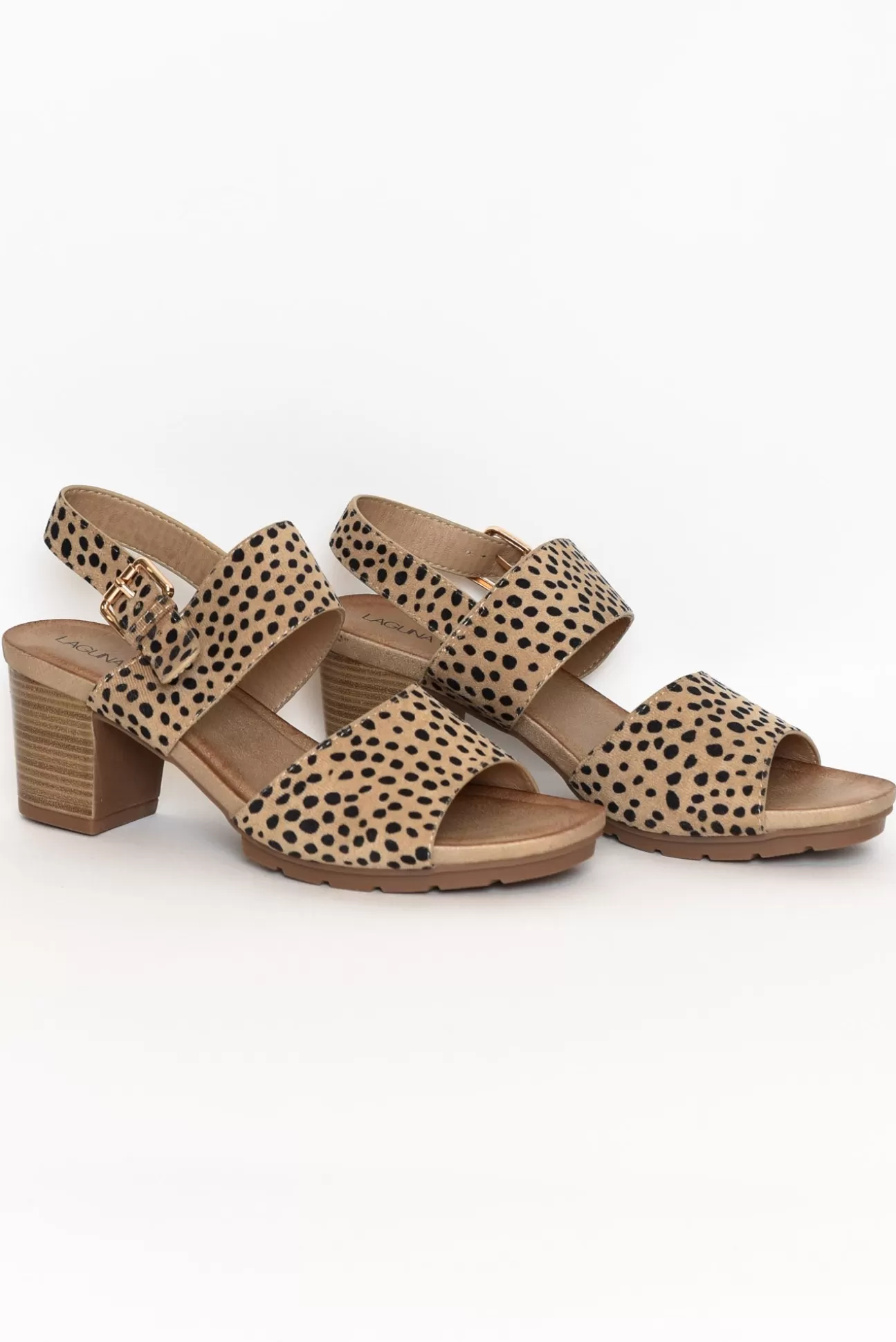 Laguna Quays Horizon Cheetah Buckle Heel Hot