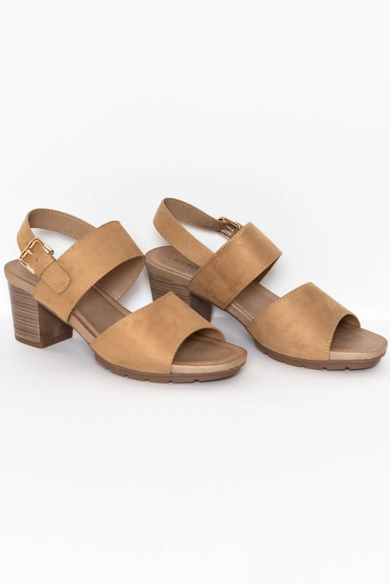 Laguna Quays Horizon Tan Buckle Heel Shop