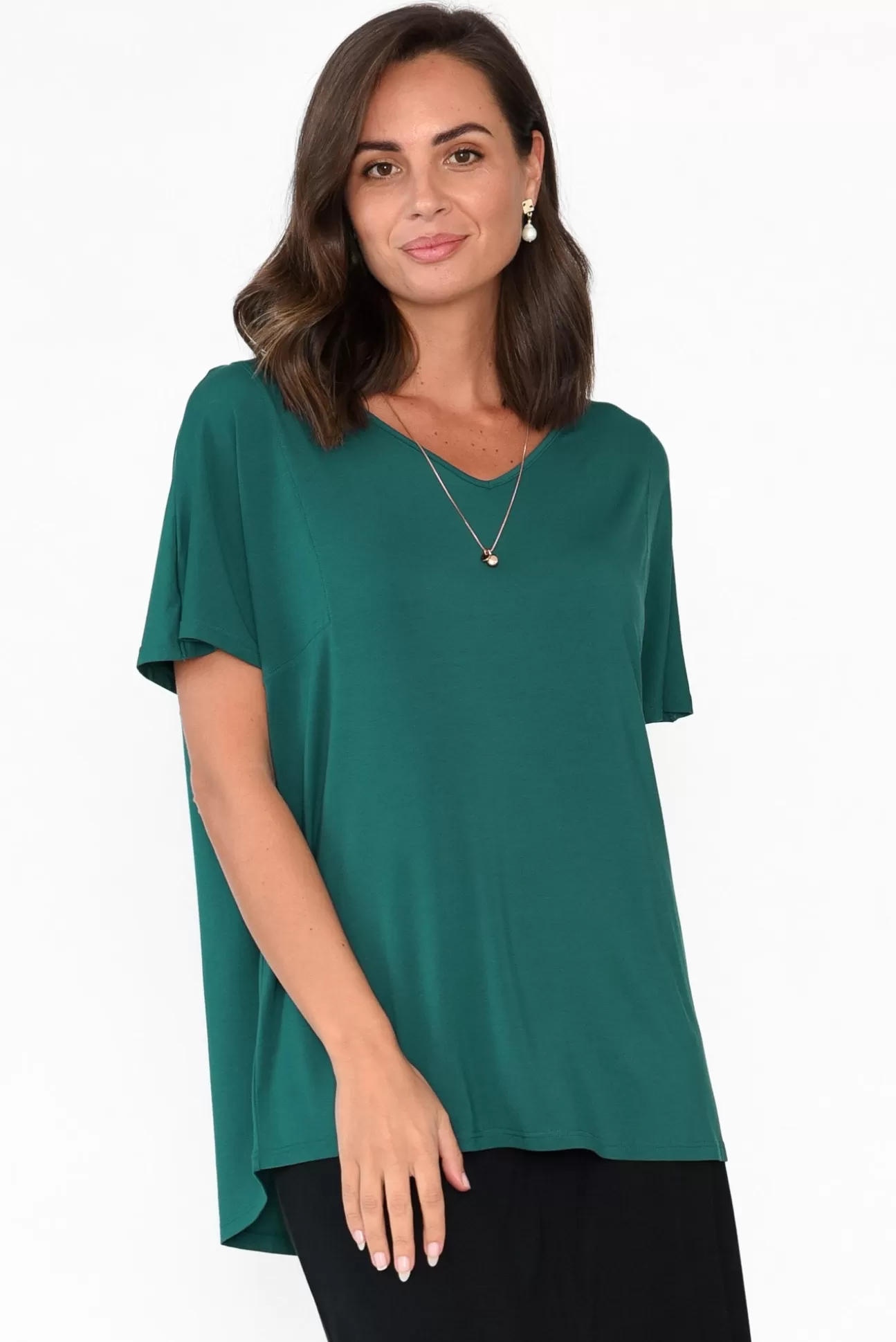 Tani Ivy Ocean Micro Modal Swing Tee Hot