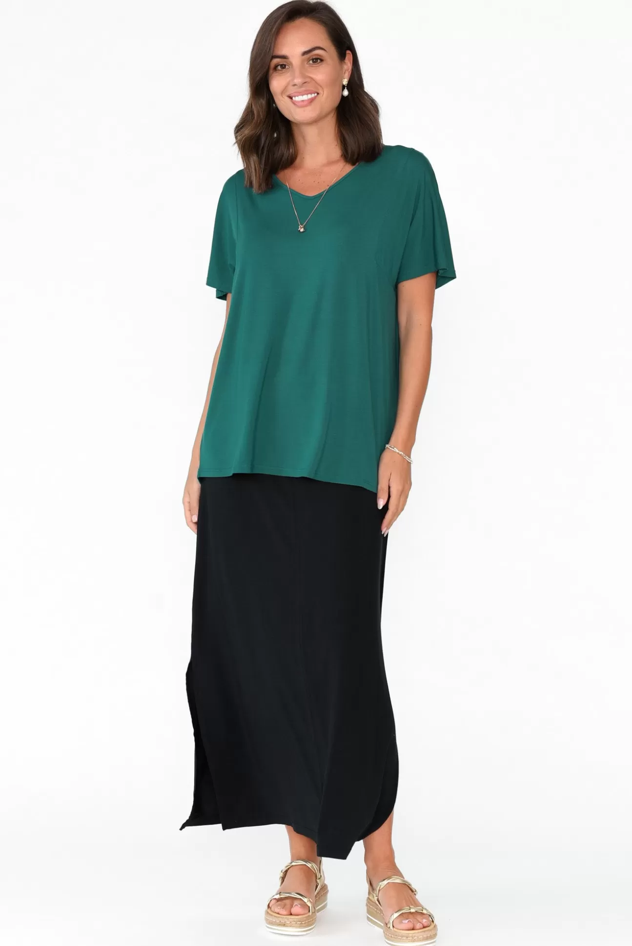 Tani Ivy Ocean Micro Modal Swing Tee Hot