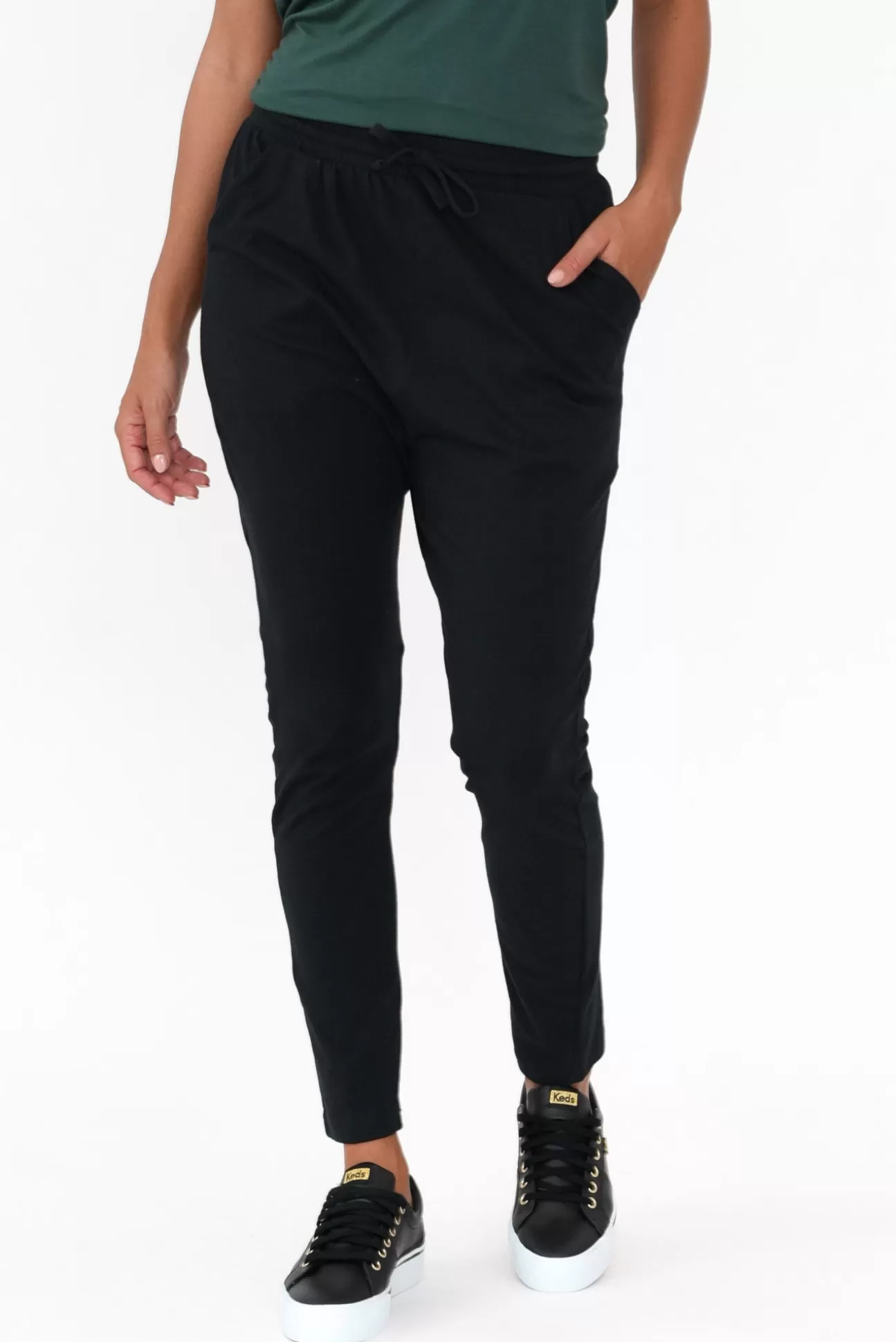 Betty Basics Jade Black Slouch Pant Shop