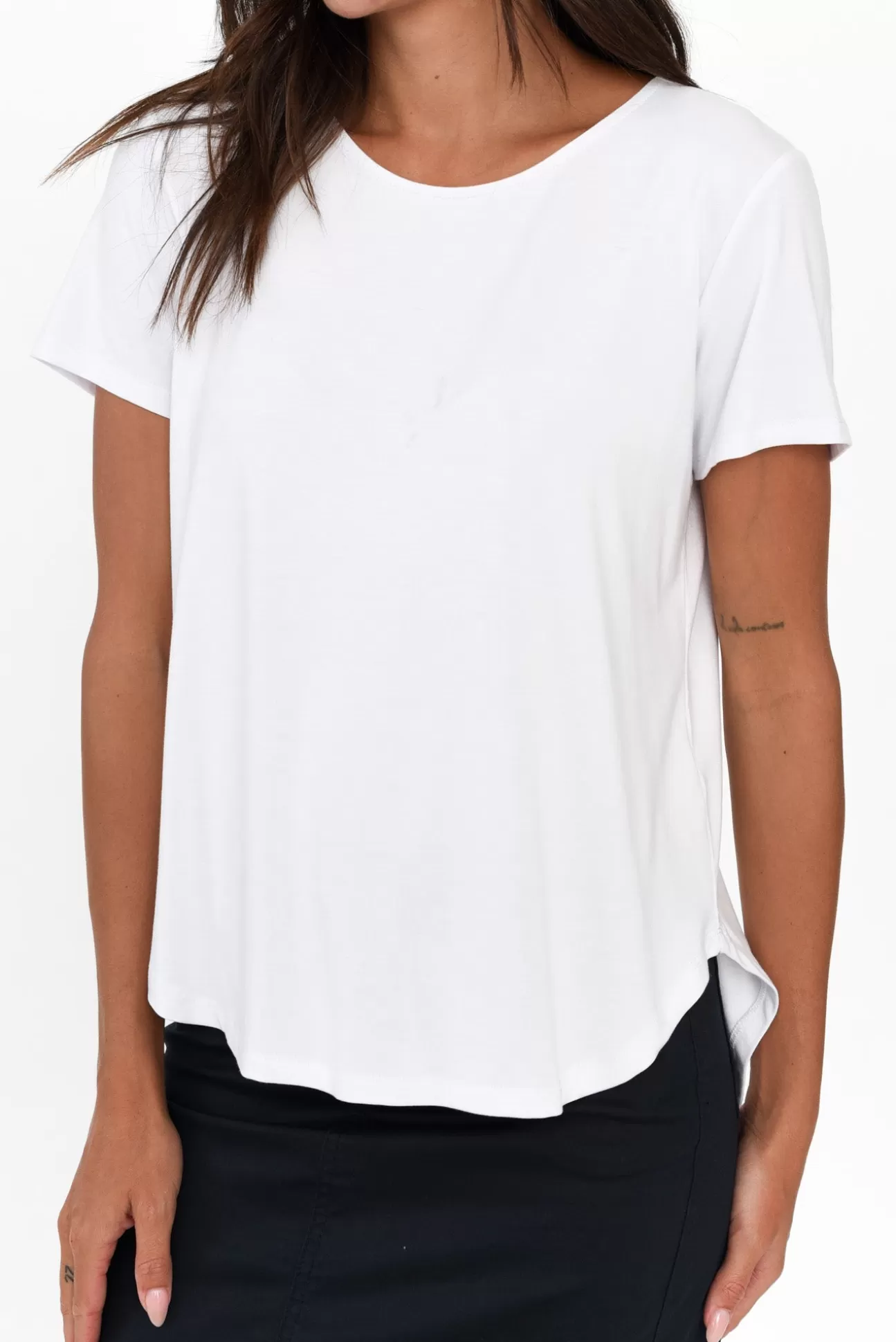 Lou Lou Janis White Bamboo Tee Store