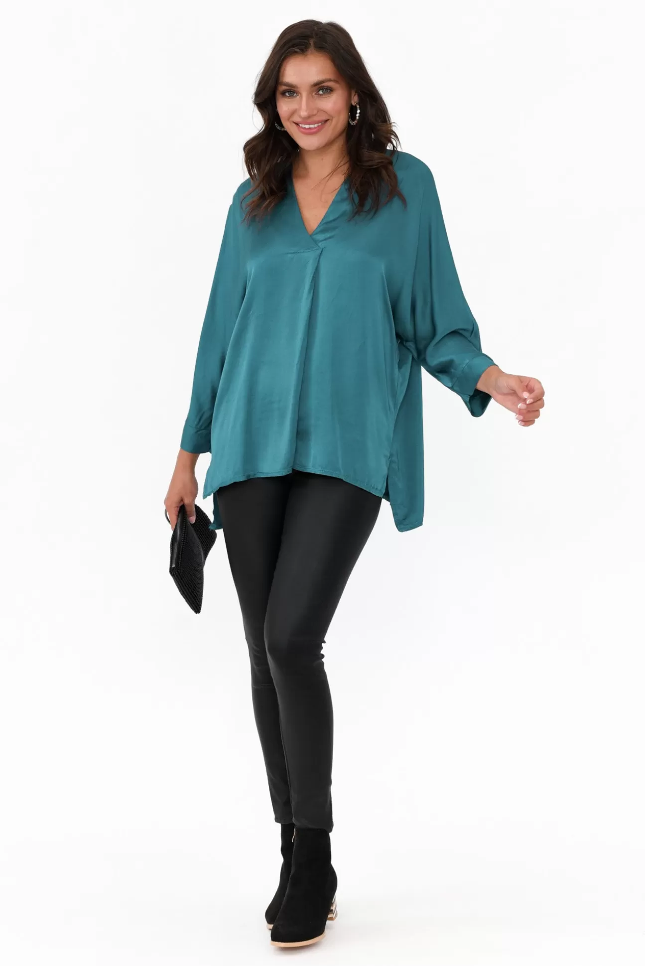 La Strada Jason Teal Gloss Top Best Sale