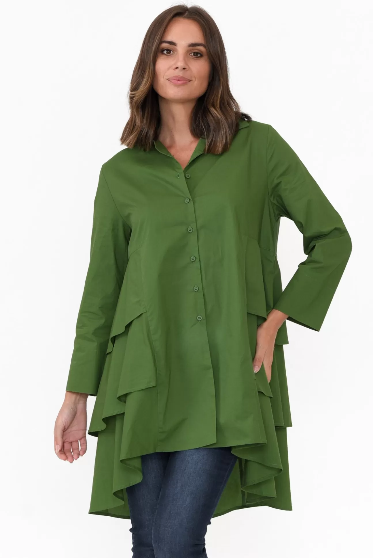 Tirelli Jemma Jade Cotton Layer Tunic Best Sale