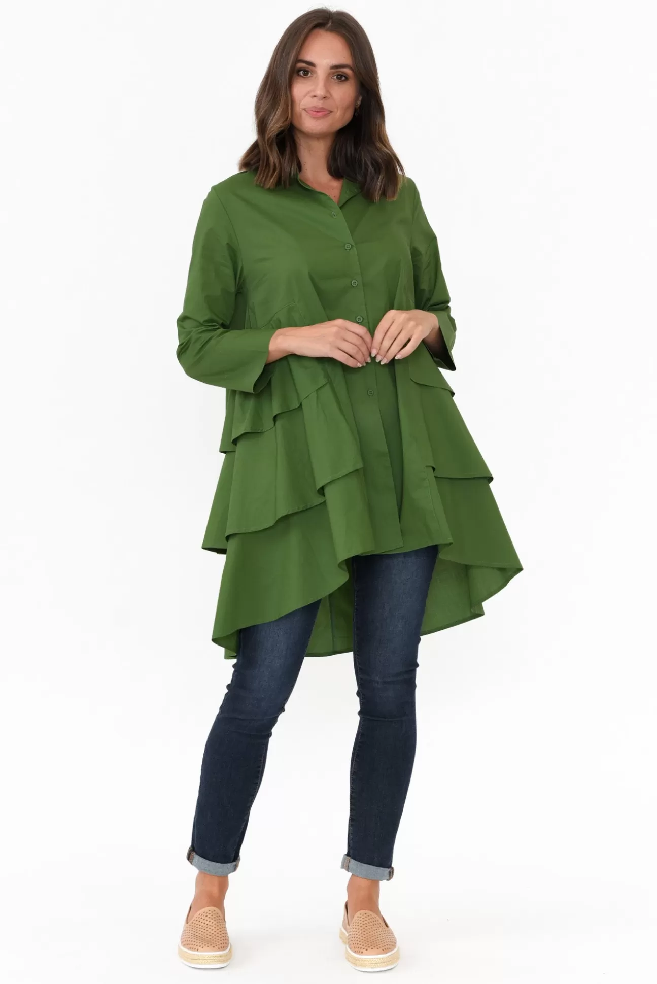 Tirelli Jemma Jade Cotton Layer Tunic Best Sale