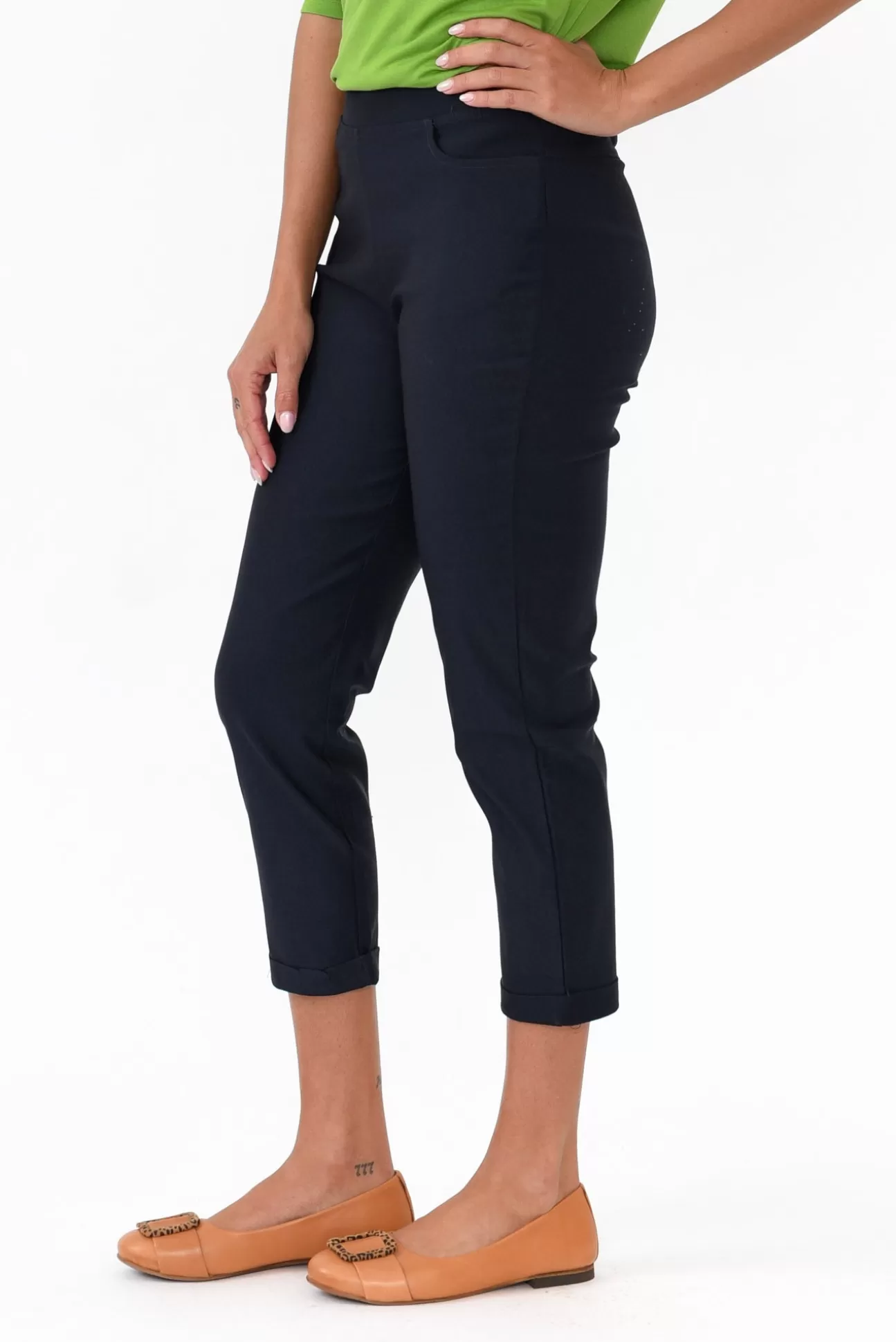 Willow Tree Jensen Navy Cotton Stretch Pant Cheap