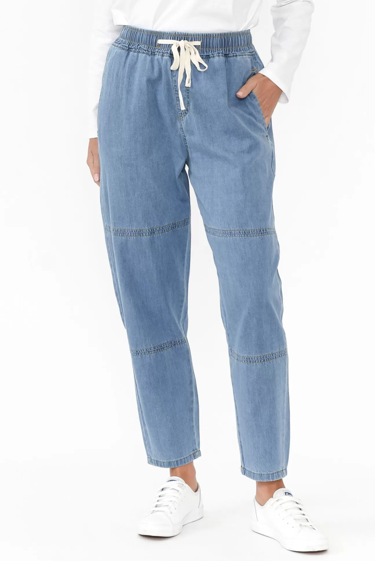 Willow Tree Johnston Blue Drawstring Pant Best Sale