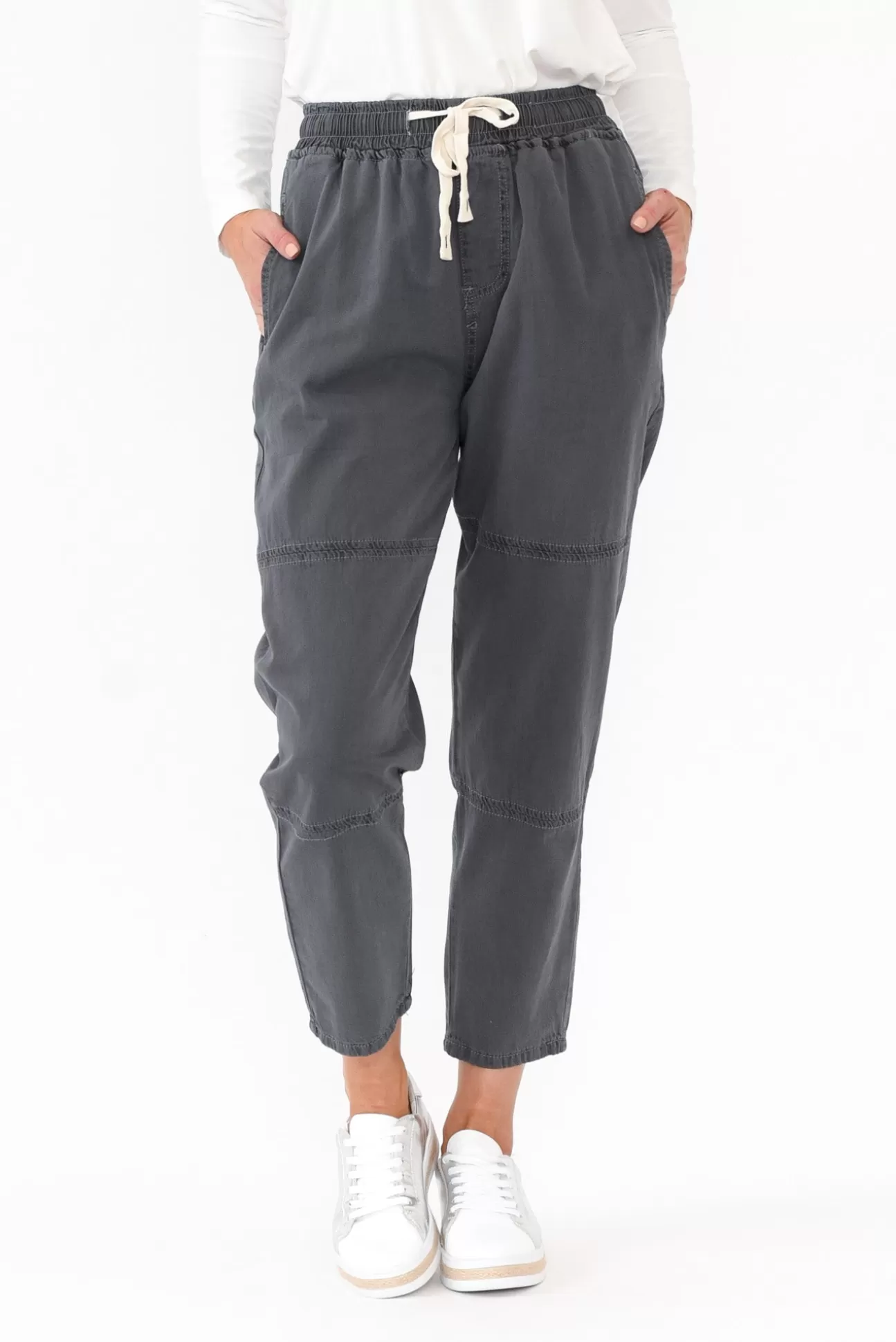 Willow Tree Johnston Charcoal Drawstring Pant Fashion